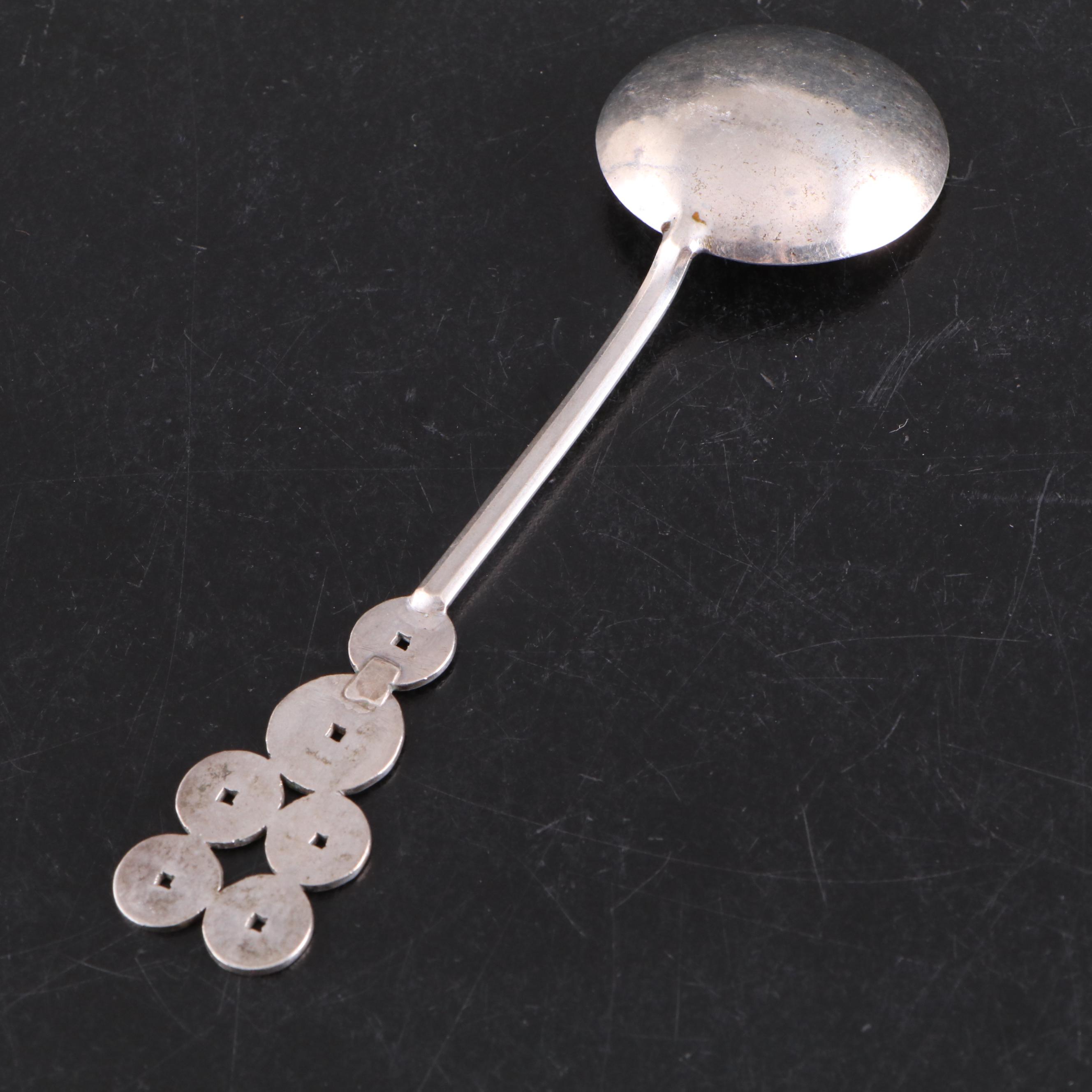 Silver Plate Tobacco Jar with Tongs, Spoon and Bottle Coasters