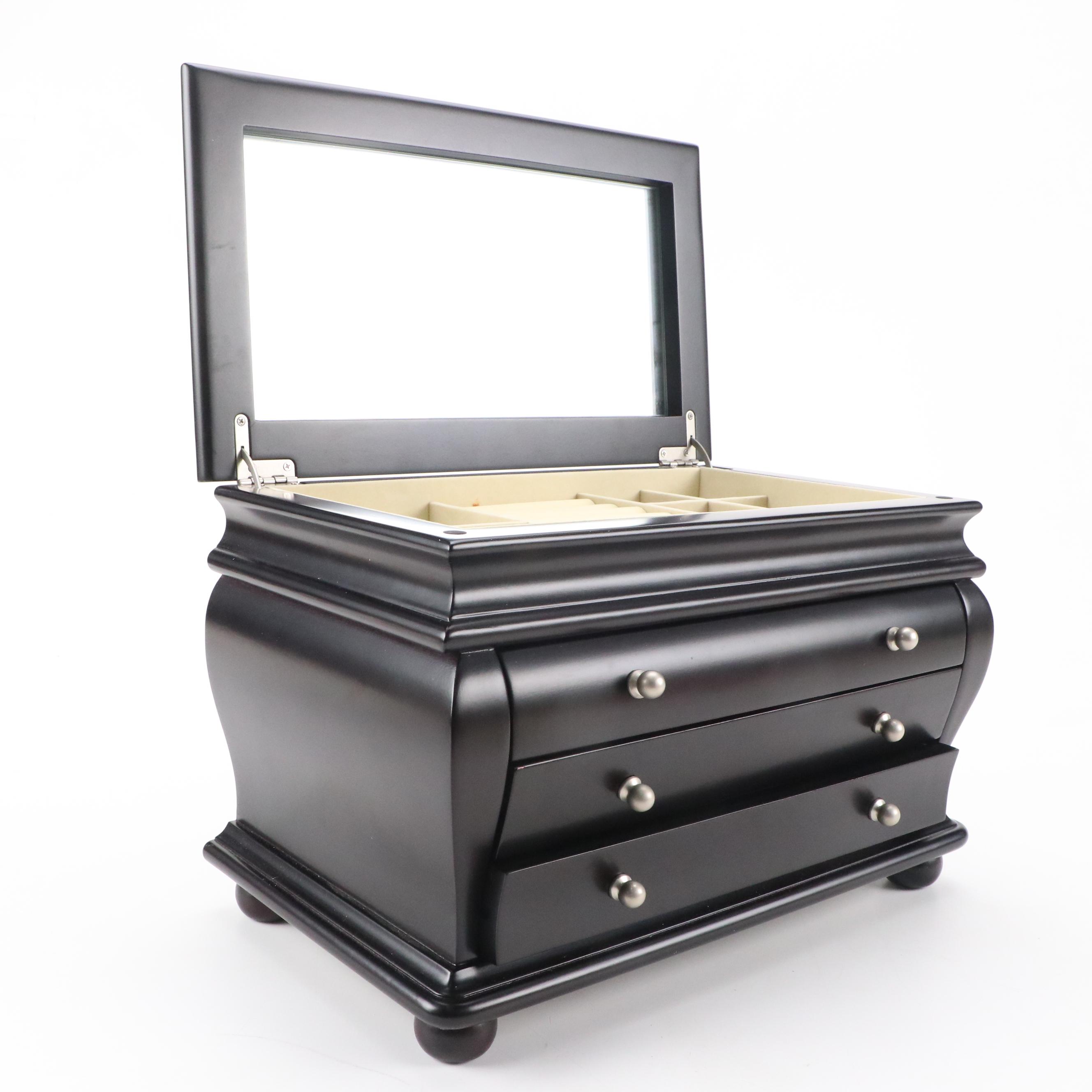 Things Remembered Ebonized Wood Jewelry Box