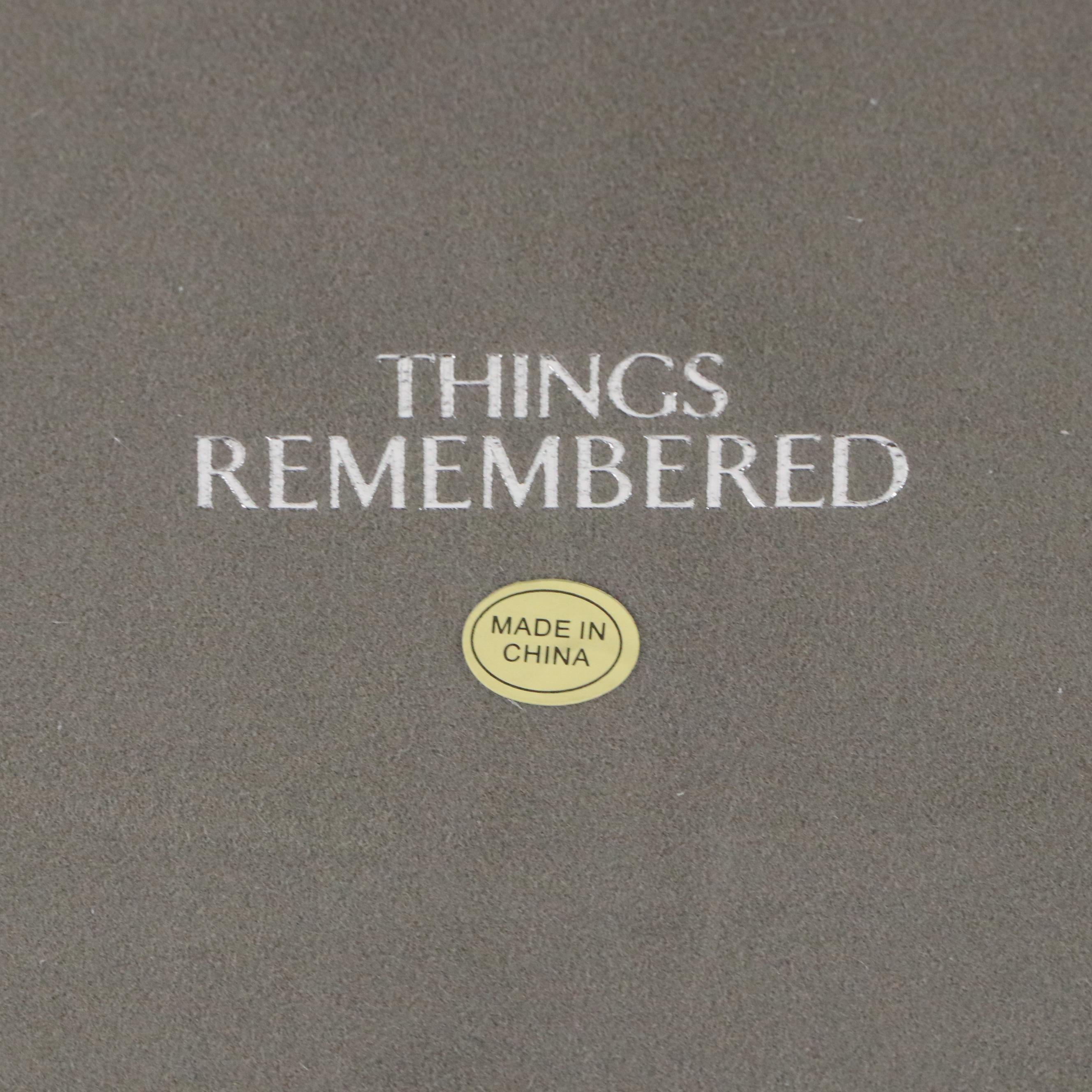 Things Remembered Ebonized Wood Jewelry Box