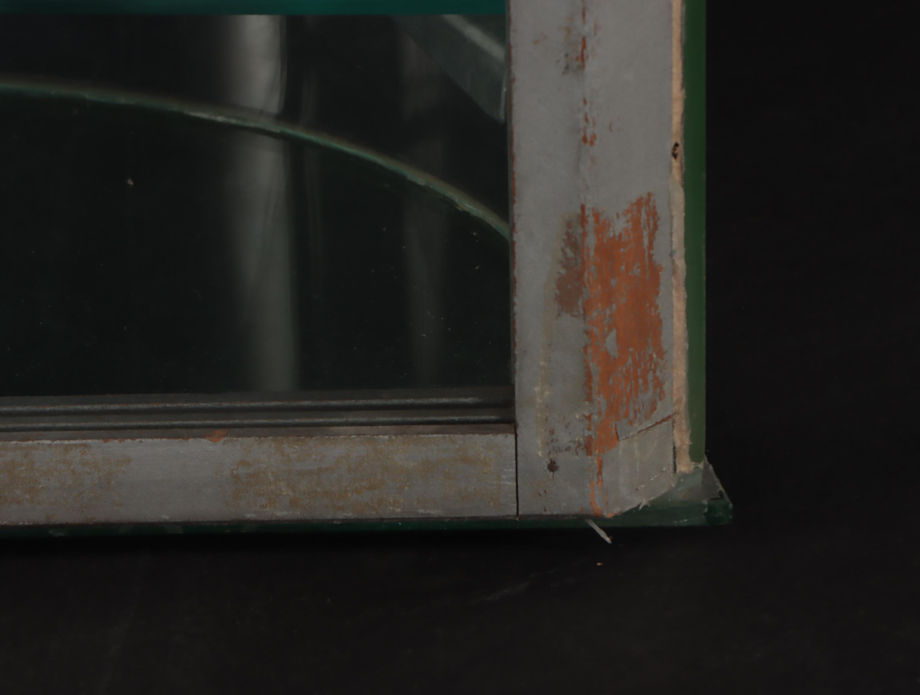 Two-Tiered Clear Glass Tabletop Display Cabinet