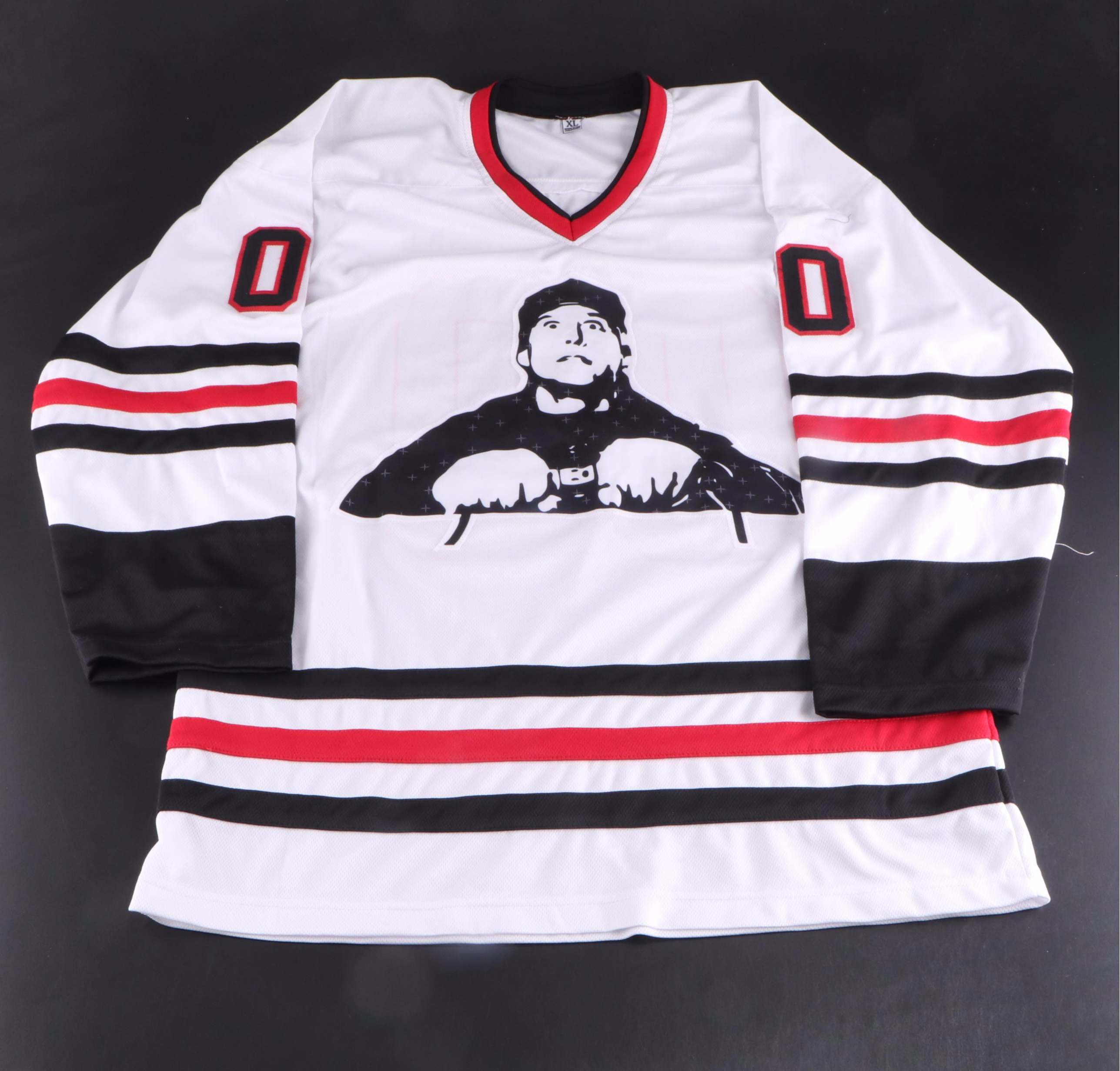 Chevy Chase Signed "Christmas Vacation" Clark Griswold Hockey Jersey