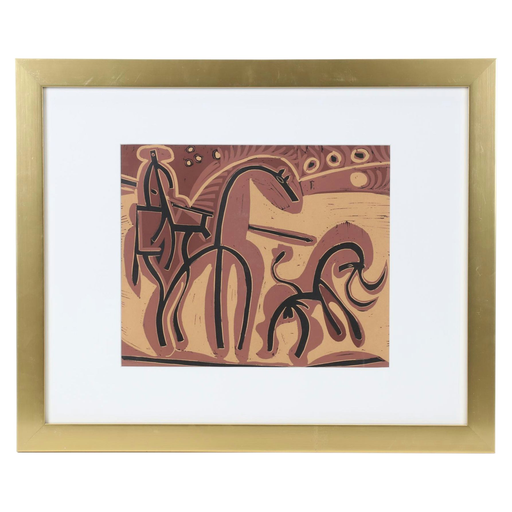 Pablo Picasso Linocut "Picador and Bull," 1962