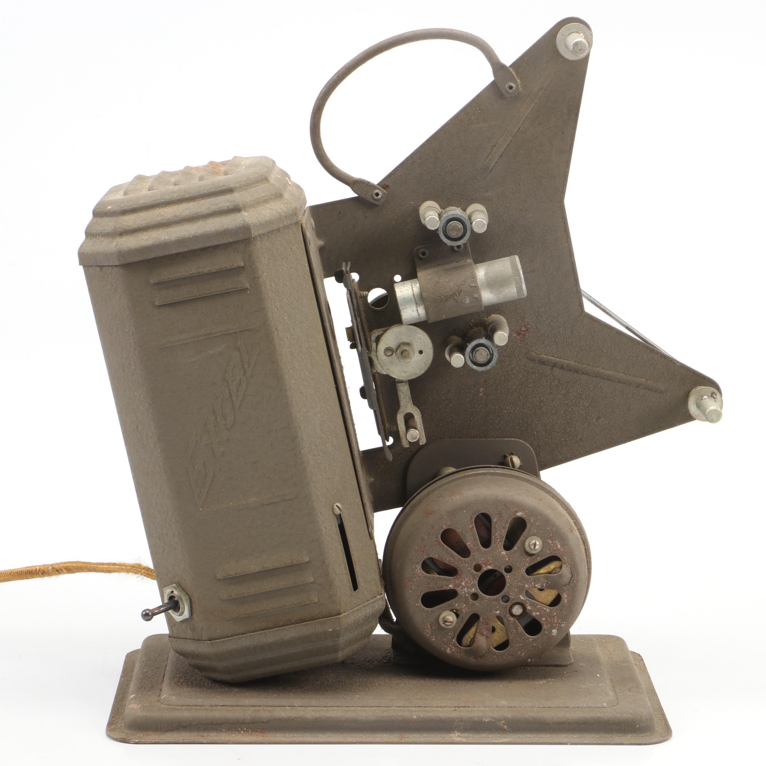 Excel 16mm Movie Projector with Mickey Mouse and Other Film Reels