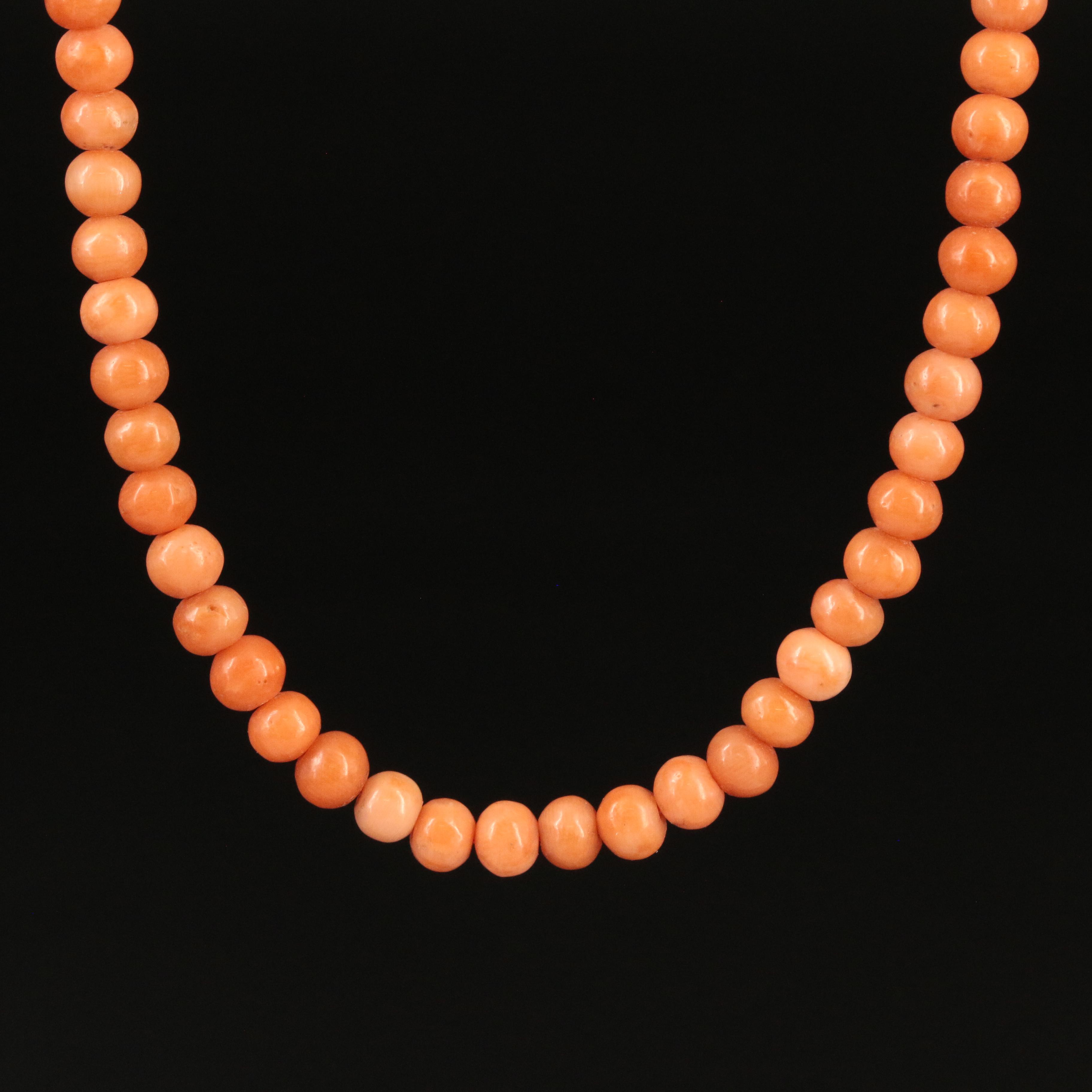 Coral Beaded Necklace