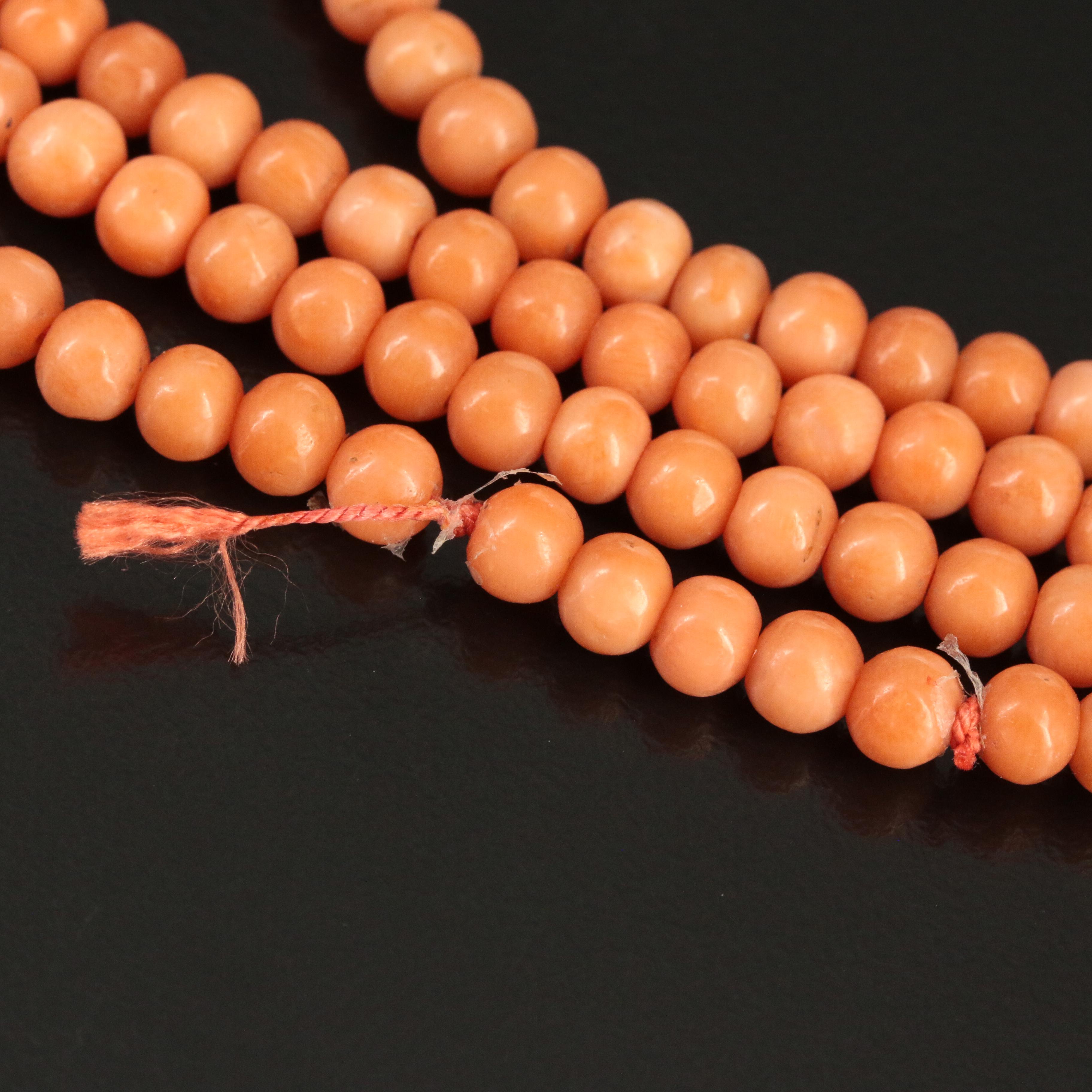 Coral Beaded Necklace