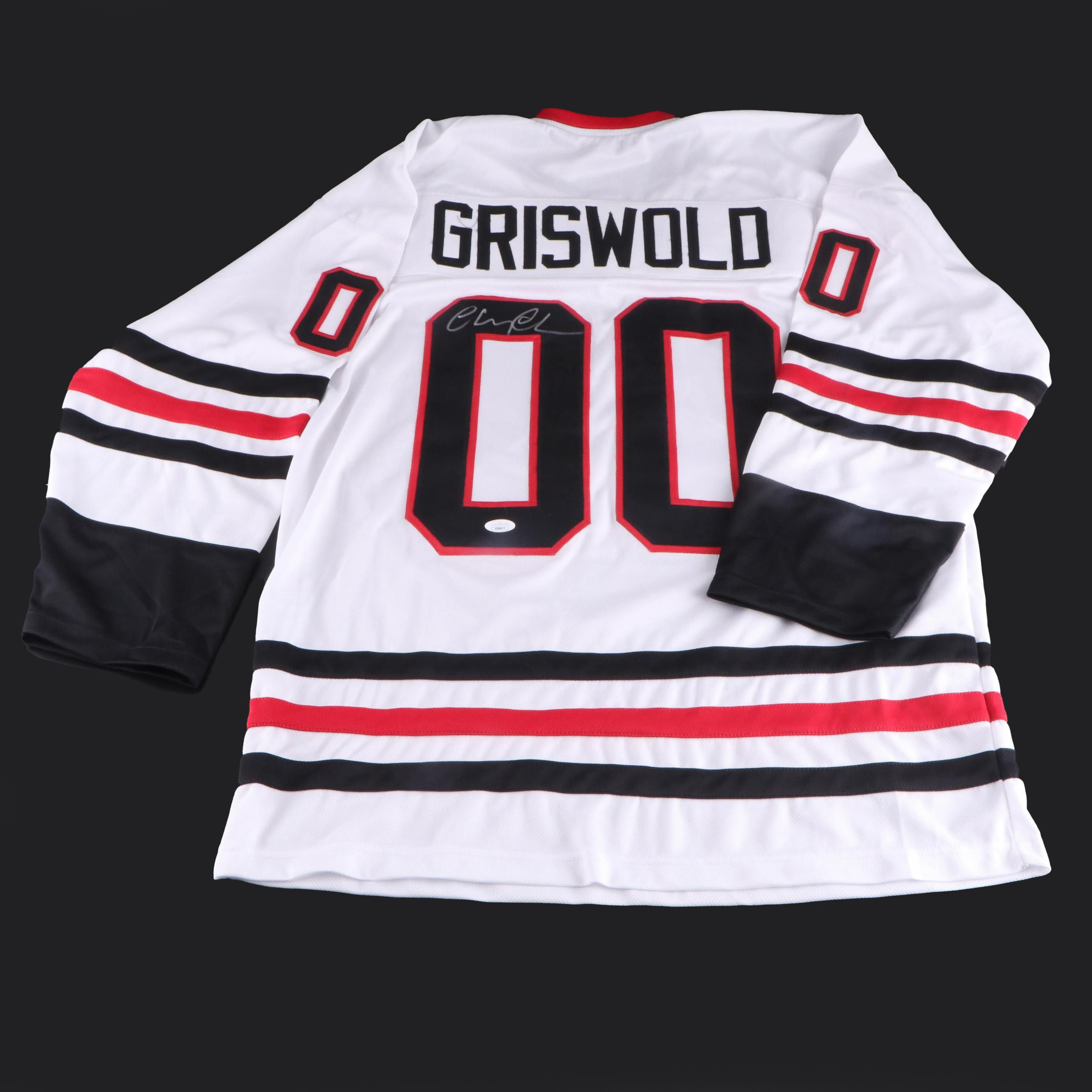 Chevy Chase Signed "Christmas Vacation" Clark Griswold Hockey Jersey