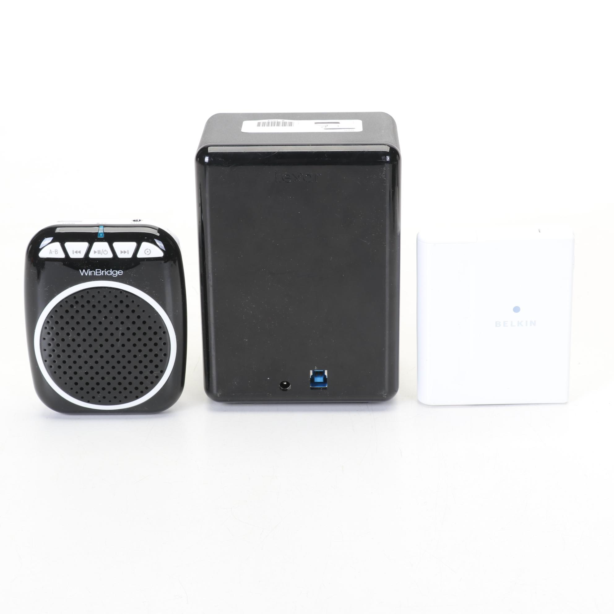 Lasco Oscillating Desktop Fan and Computer Accessories, Early 21st