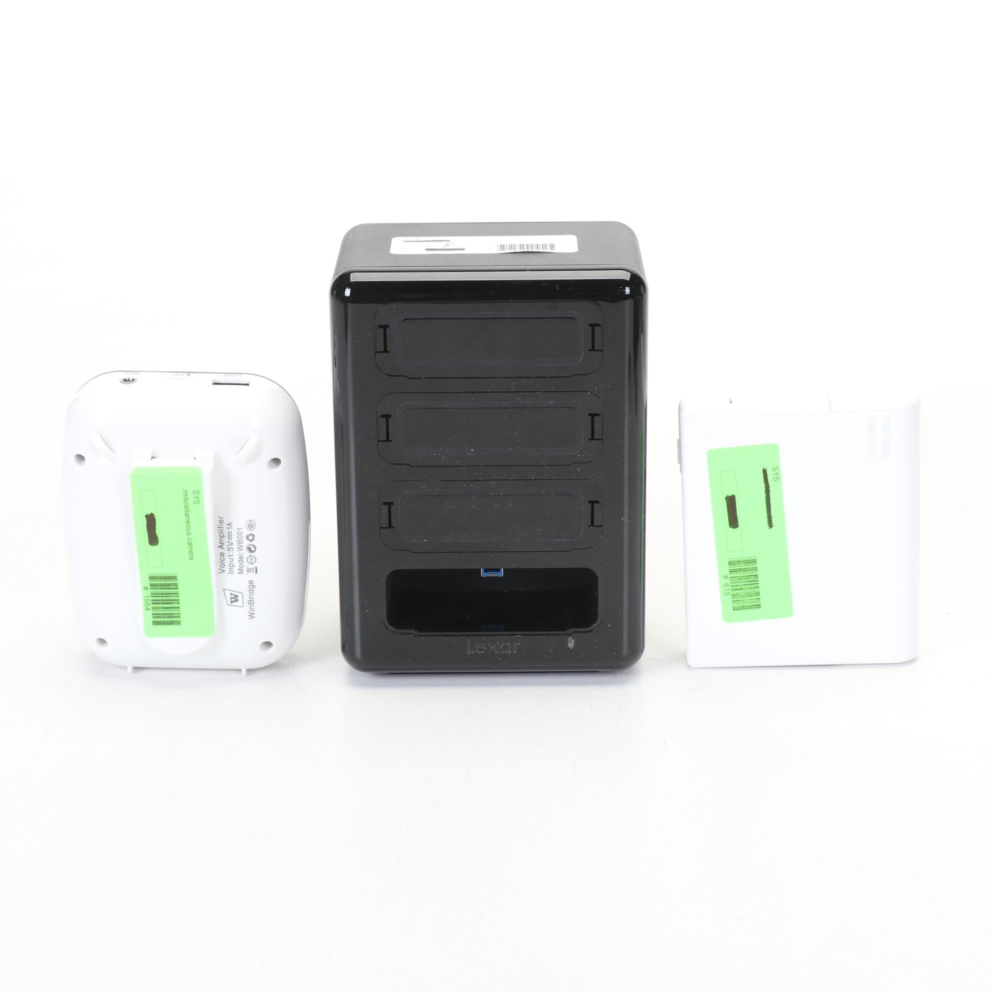 Lasco Oscillating Desktop Fan and Computer Accessories, Early 21st