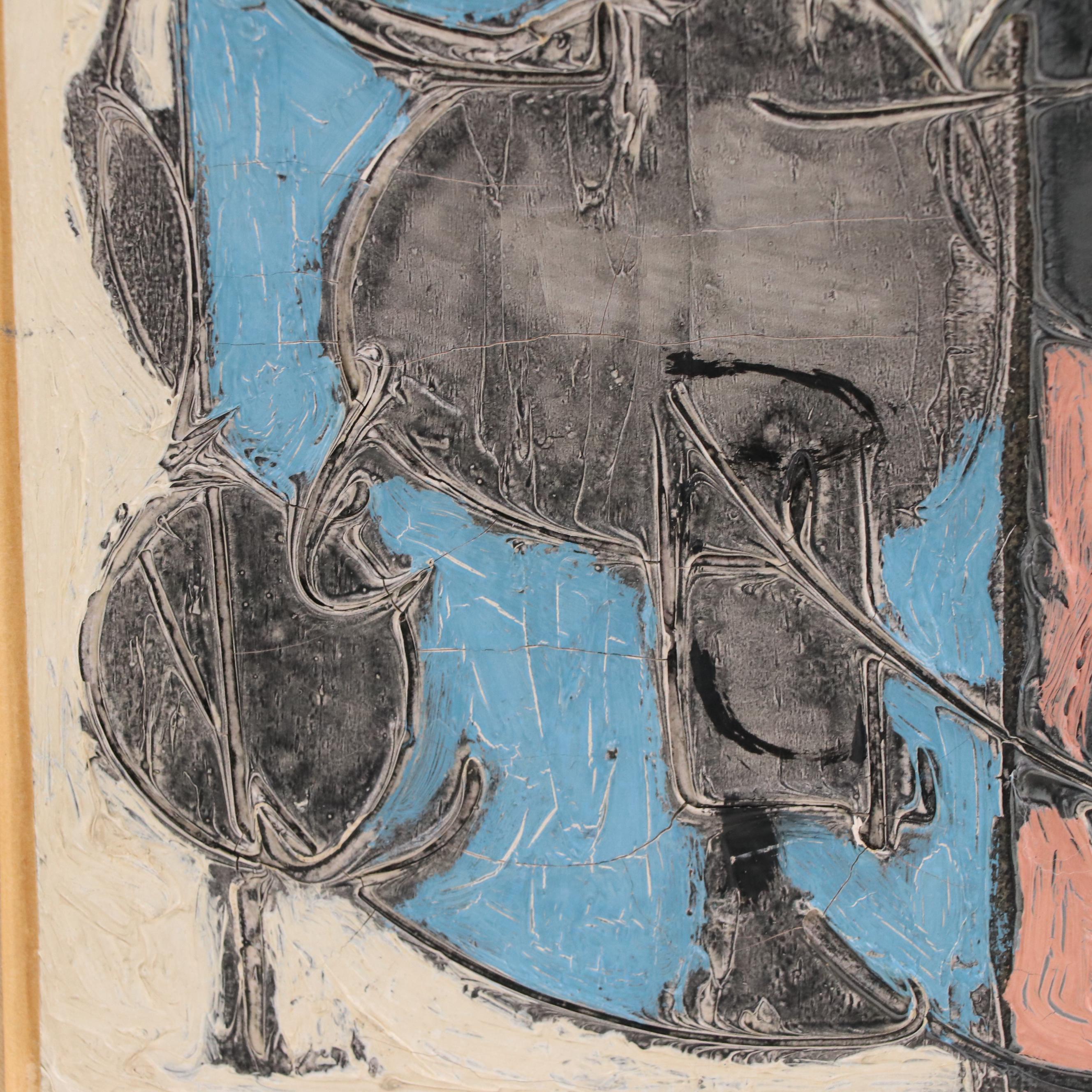 Claude Venard Cubist Still Life Oil Painting "Les Deux Pichets"