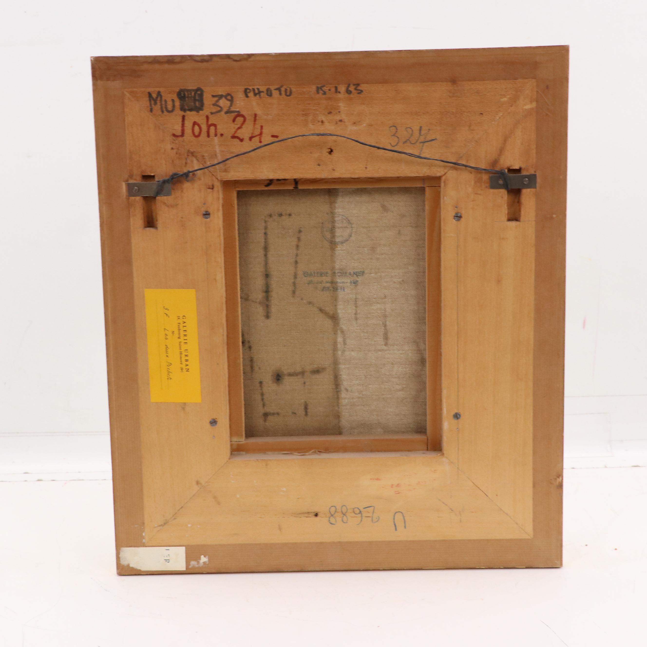 Claude Venard Cubist Still Life Oil Painting "Les Deux Pichets"