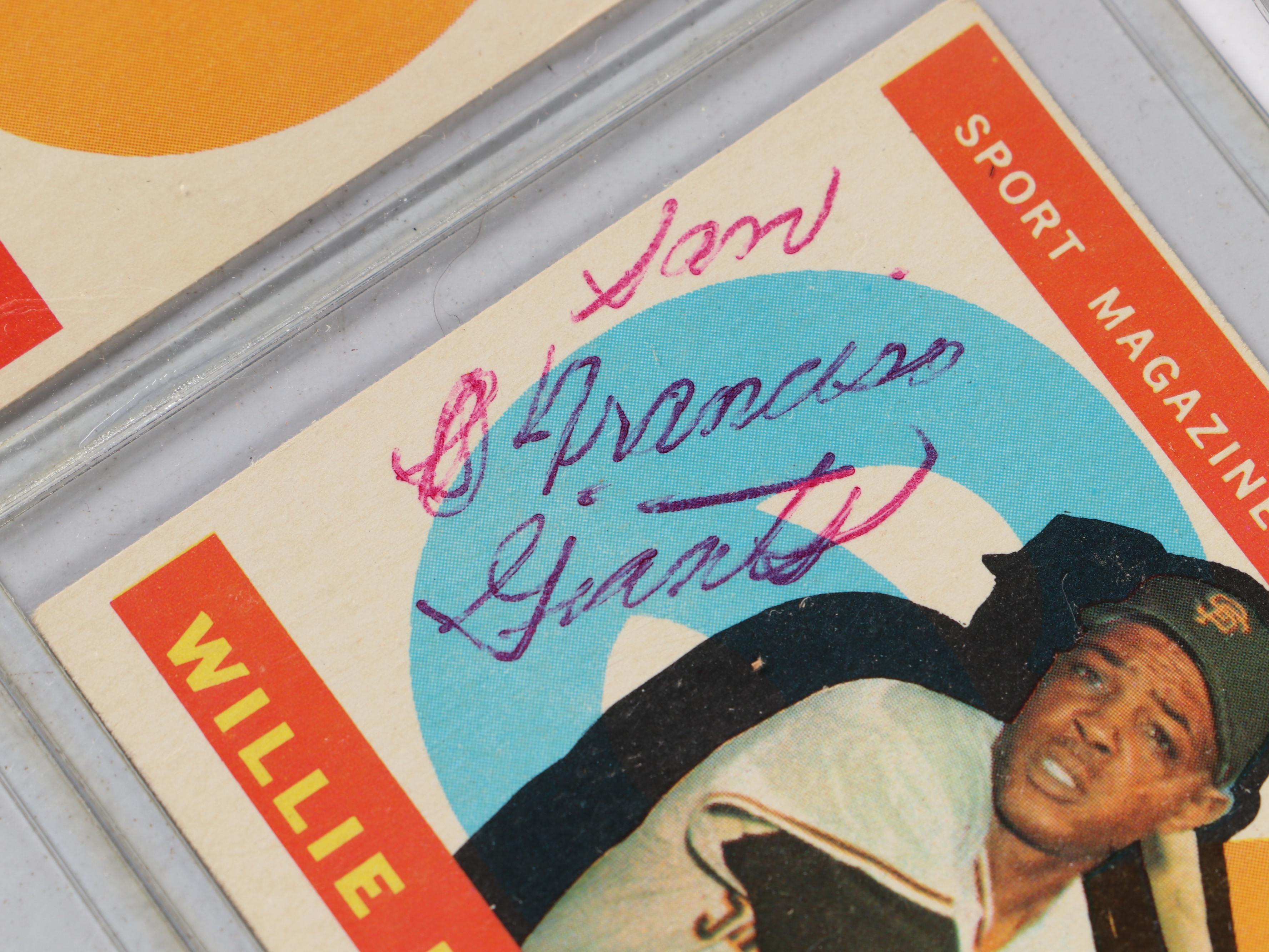 1960 Topps Baseball Cards Featuring Bob Gibson, Ernie Banks, Willie Mays, More