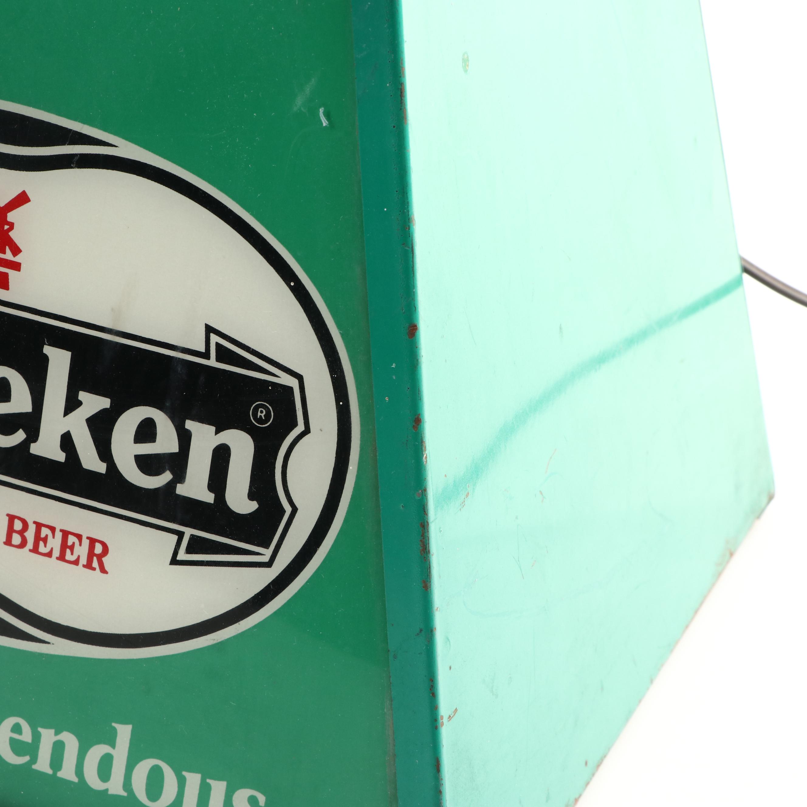 Illuminated Heineken Beer Sign