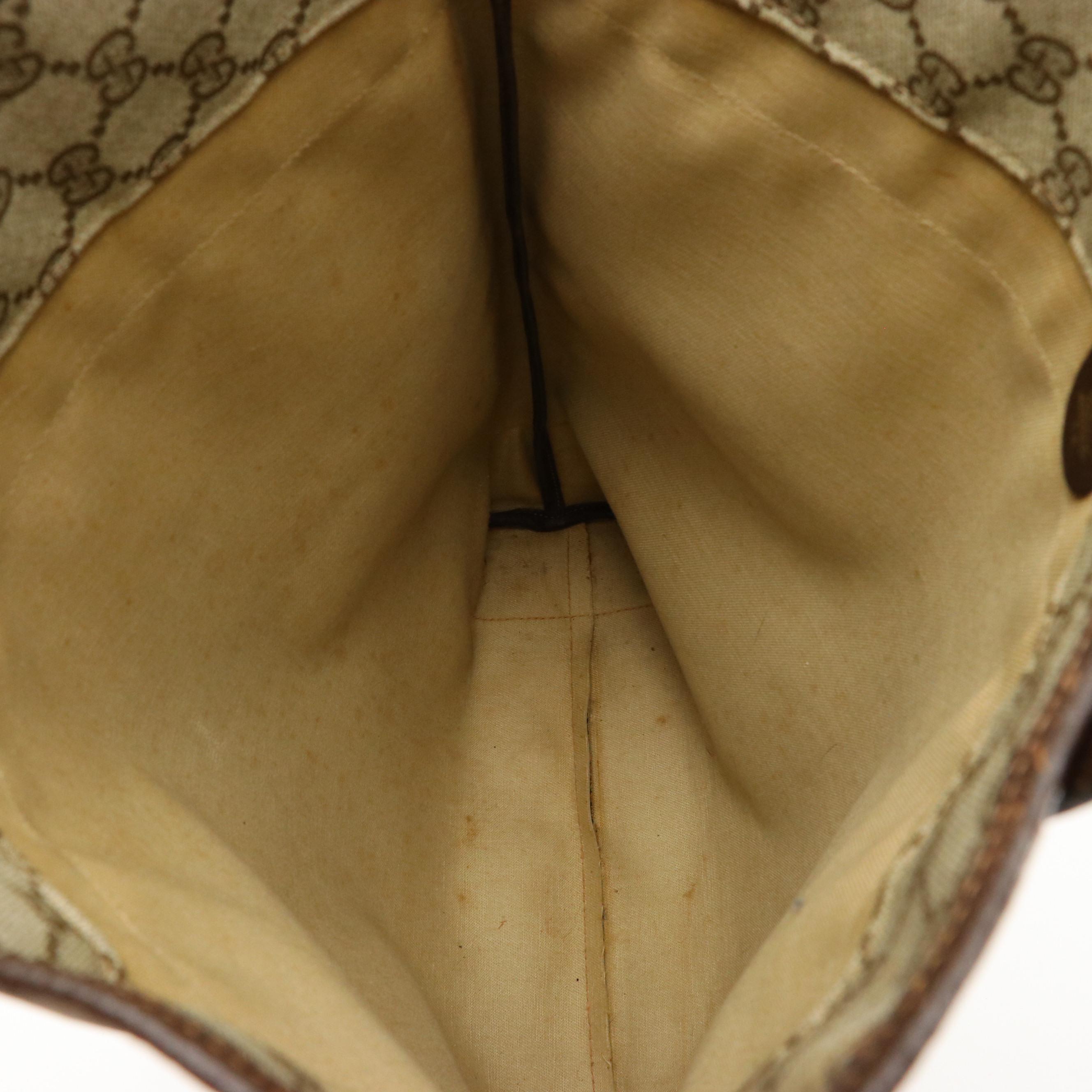 Gucci Web Stripe Tall Tote in GG Supreme Canvas, circa 1970