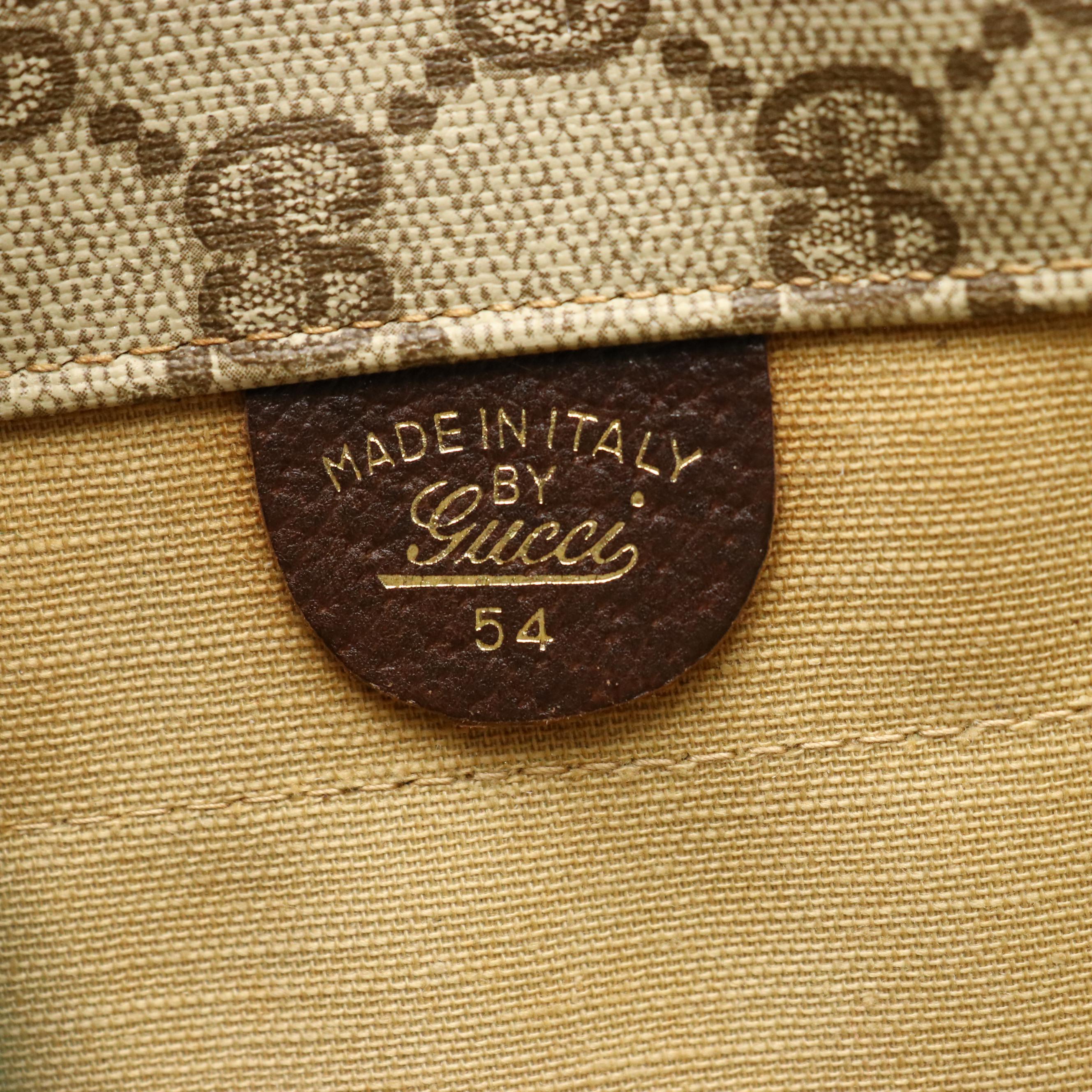 Gucci Web Stripe Tall Tote in GG Supreme Canvas, circa 1970