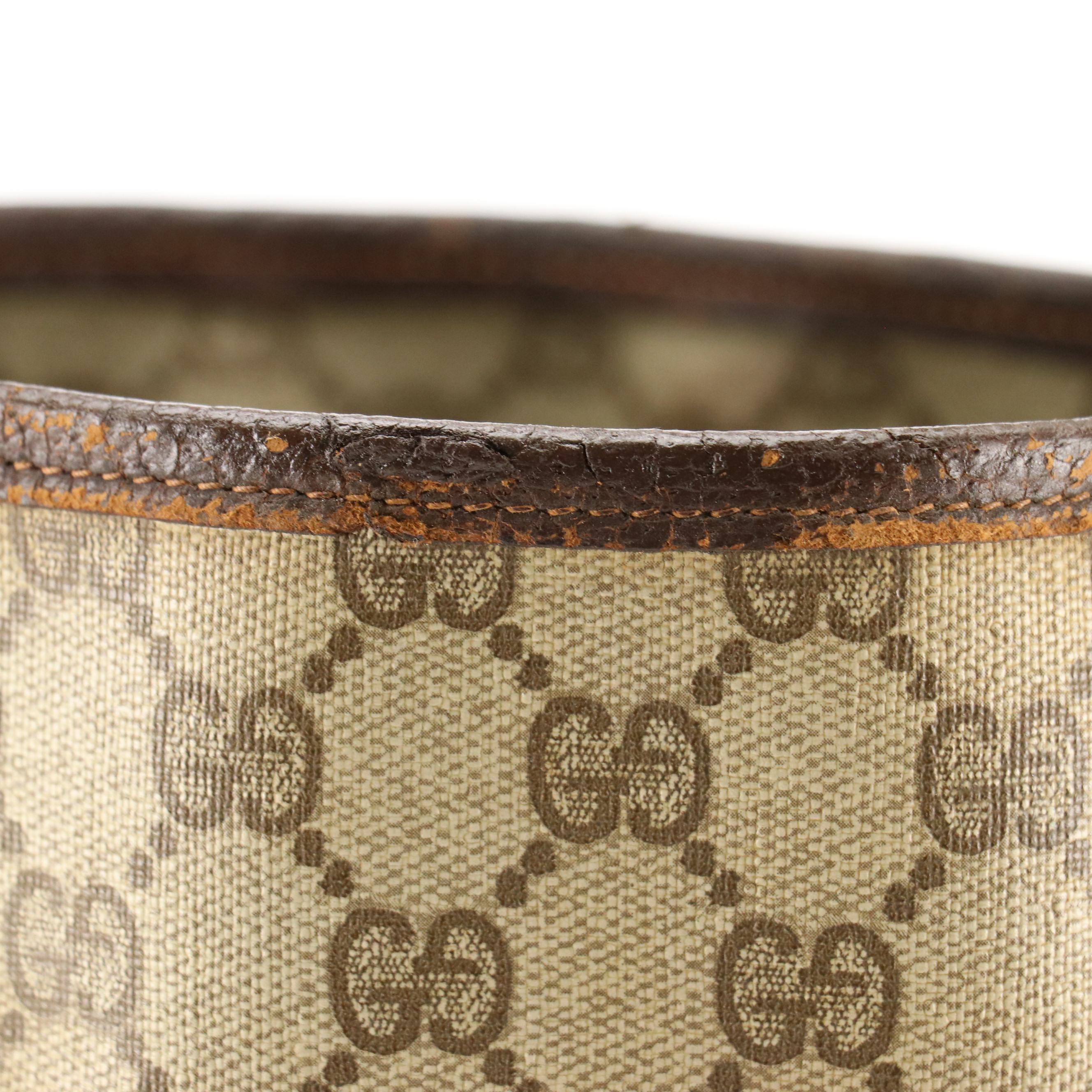 Gucci Web Stripe Tall Tote in GG Supreme Canvas, circa 1970