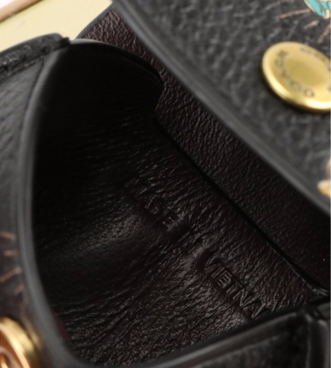 Coach Metallic Leather Card Case, Musical Owls Leather Earbud Case, New in Box