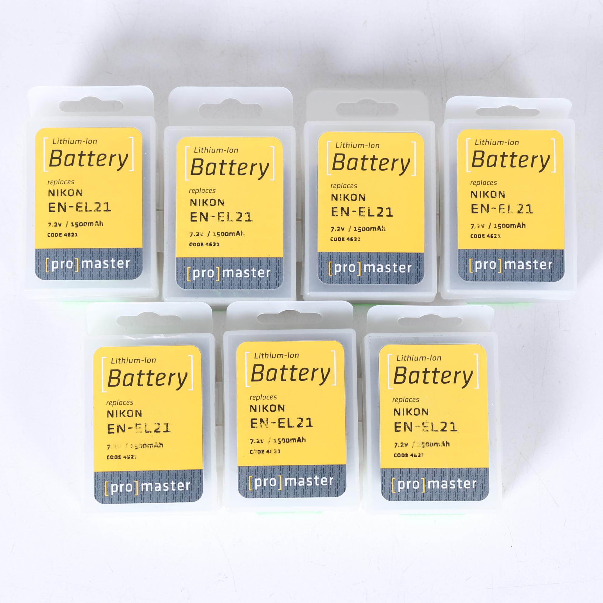 ProMaster Lithium Ion Replacement Batteries for Nikon EN-EL21 and EN-EL15