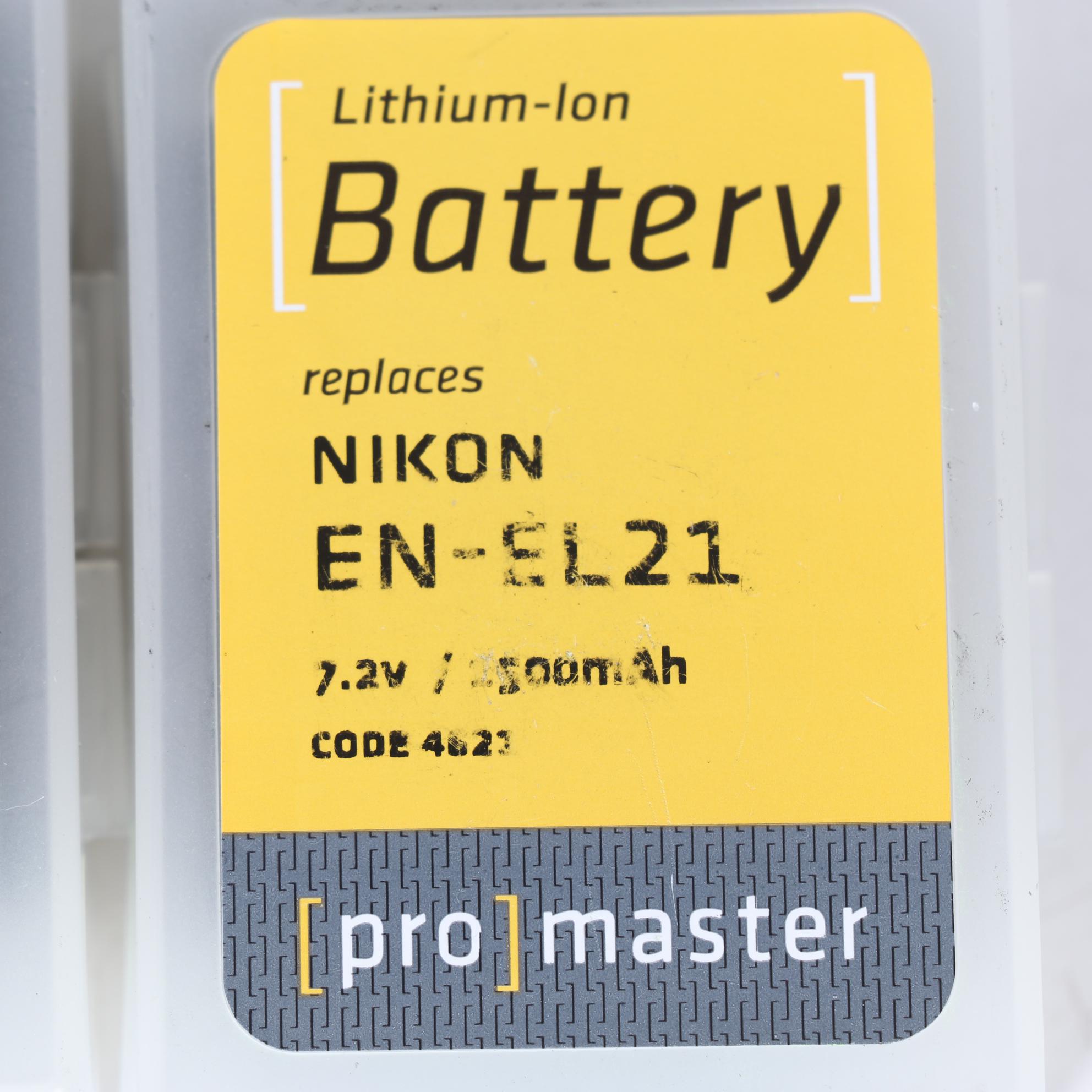ProMaster Lithium Ion Replacement Batteries for Nikon EN-EL21 and EN-EL15