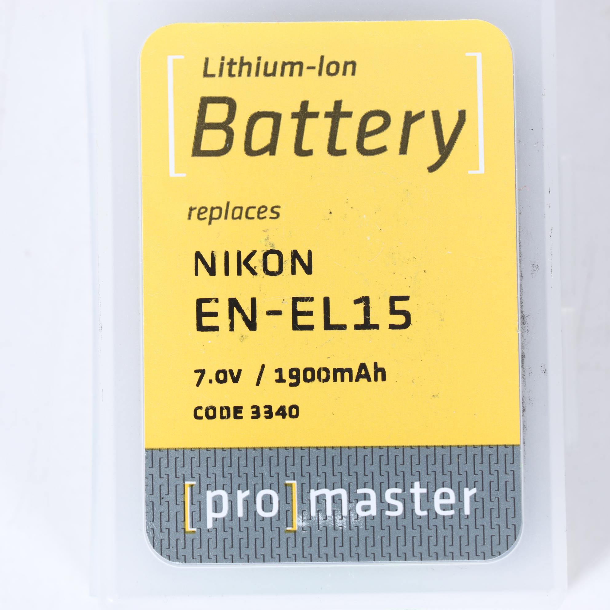 ProMaster Lithium Ion Replacement Batteries for Nikon EN-EL21 and EN-EL15