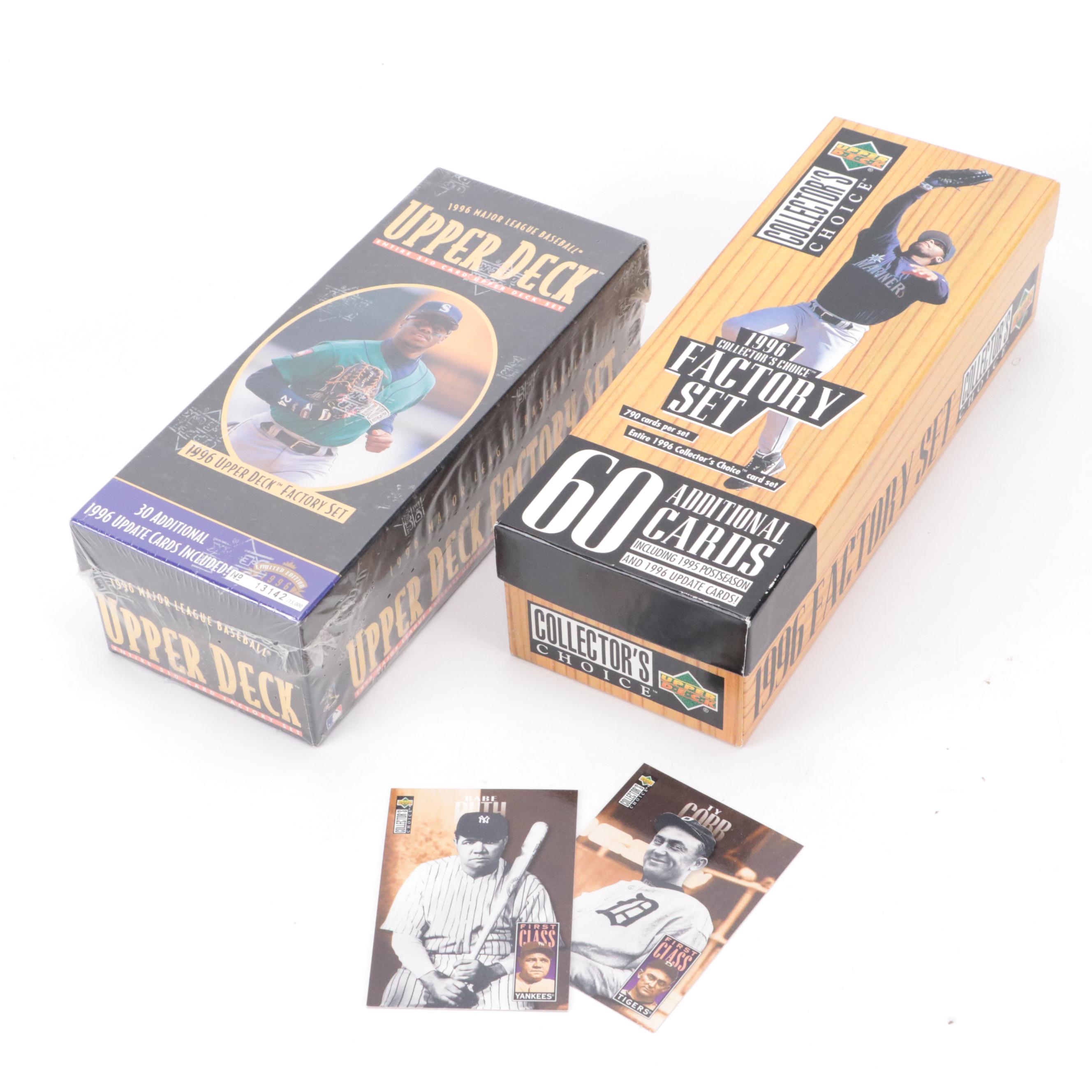 1996 Upper Deck Baseball Sets, With Ken Griffey, PSA Graded, Rookie Cards, More