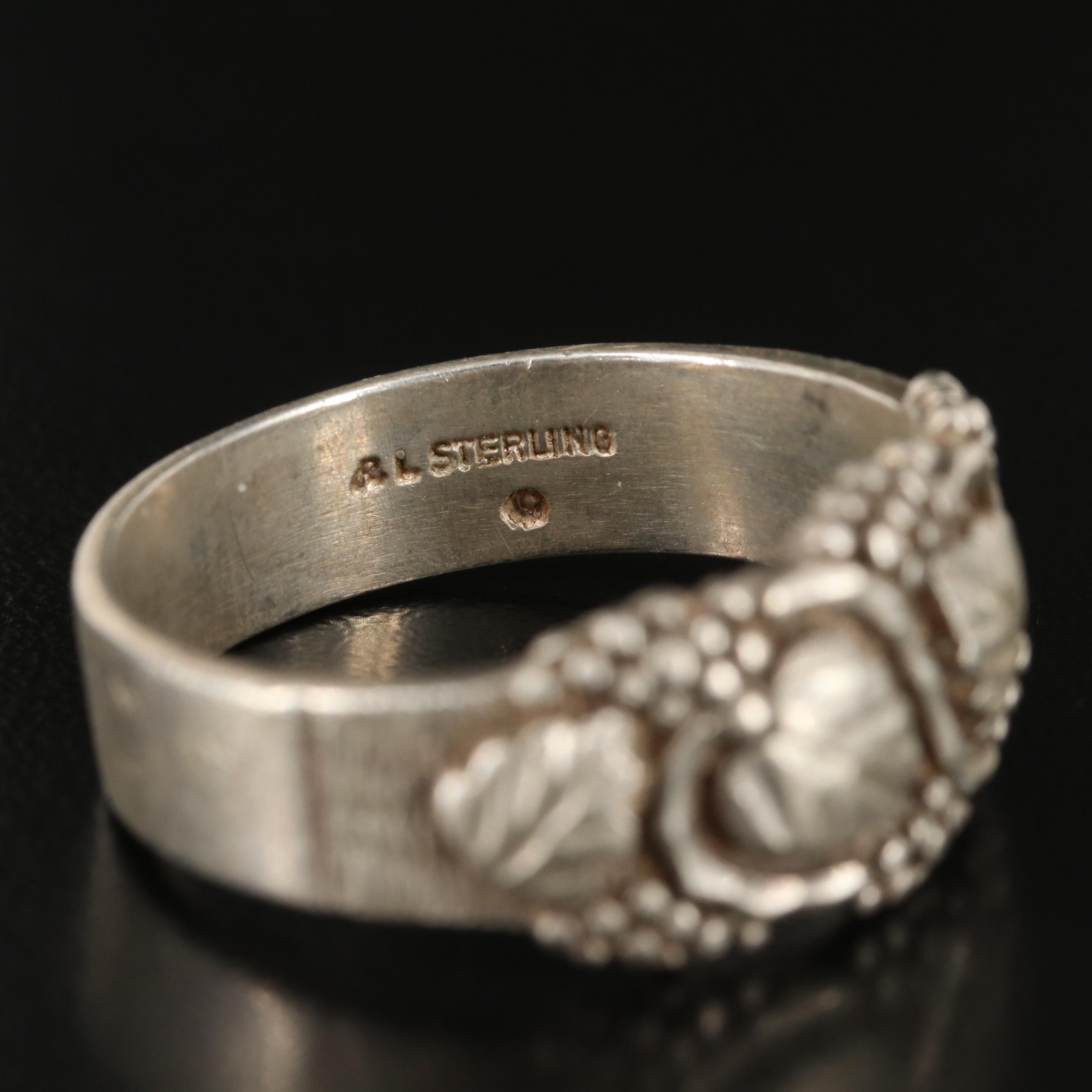 Sterling Grape Leaf Ring