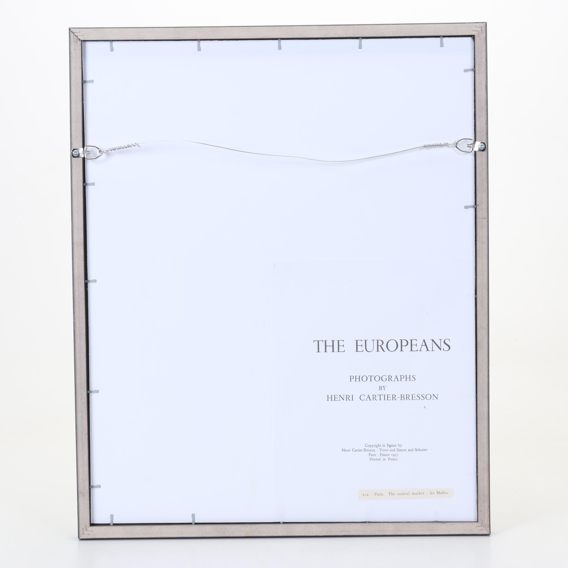 Henri Cartier-Bresson Rotogravure "Paris" From "The Europeans," 1955