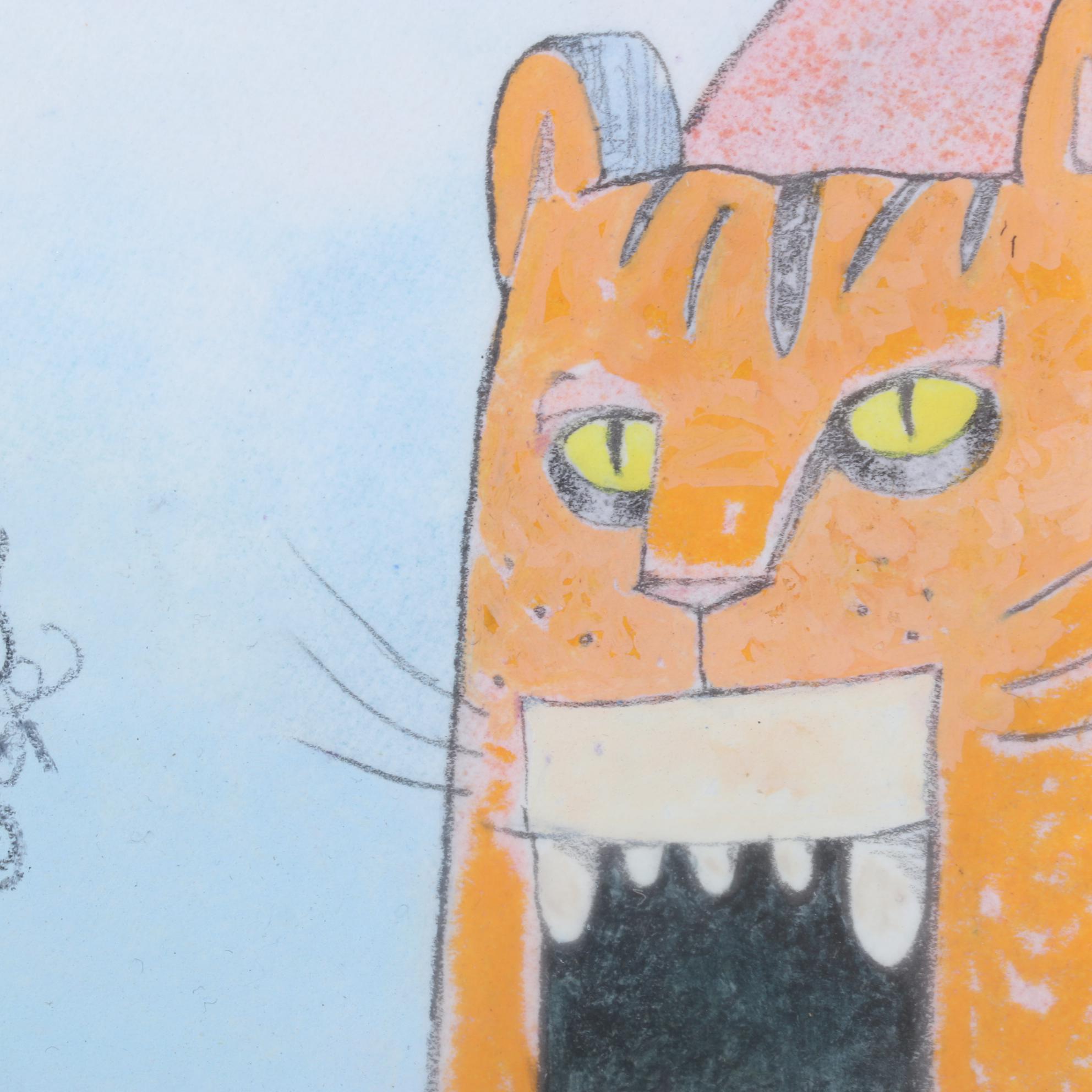 Will Hillenbrand Watercolor Painting Scene From "Down by the Station," 1999