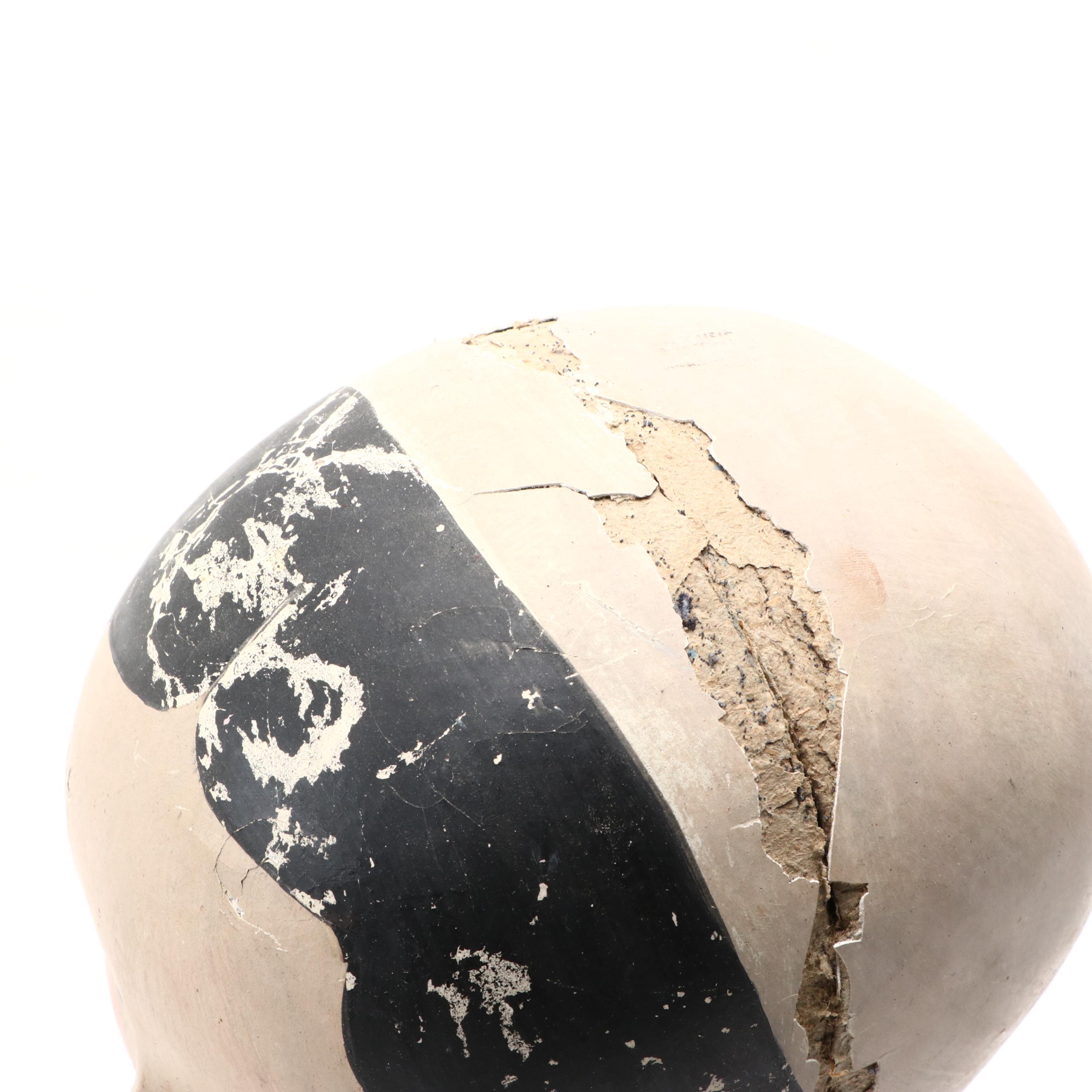 Papier-Mâché Milliners Head Form Hat Stands