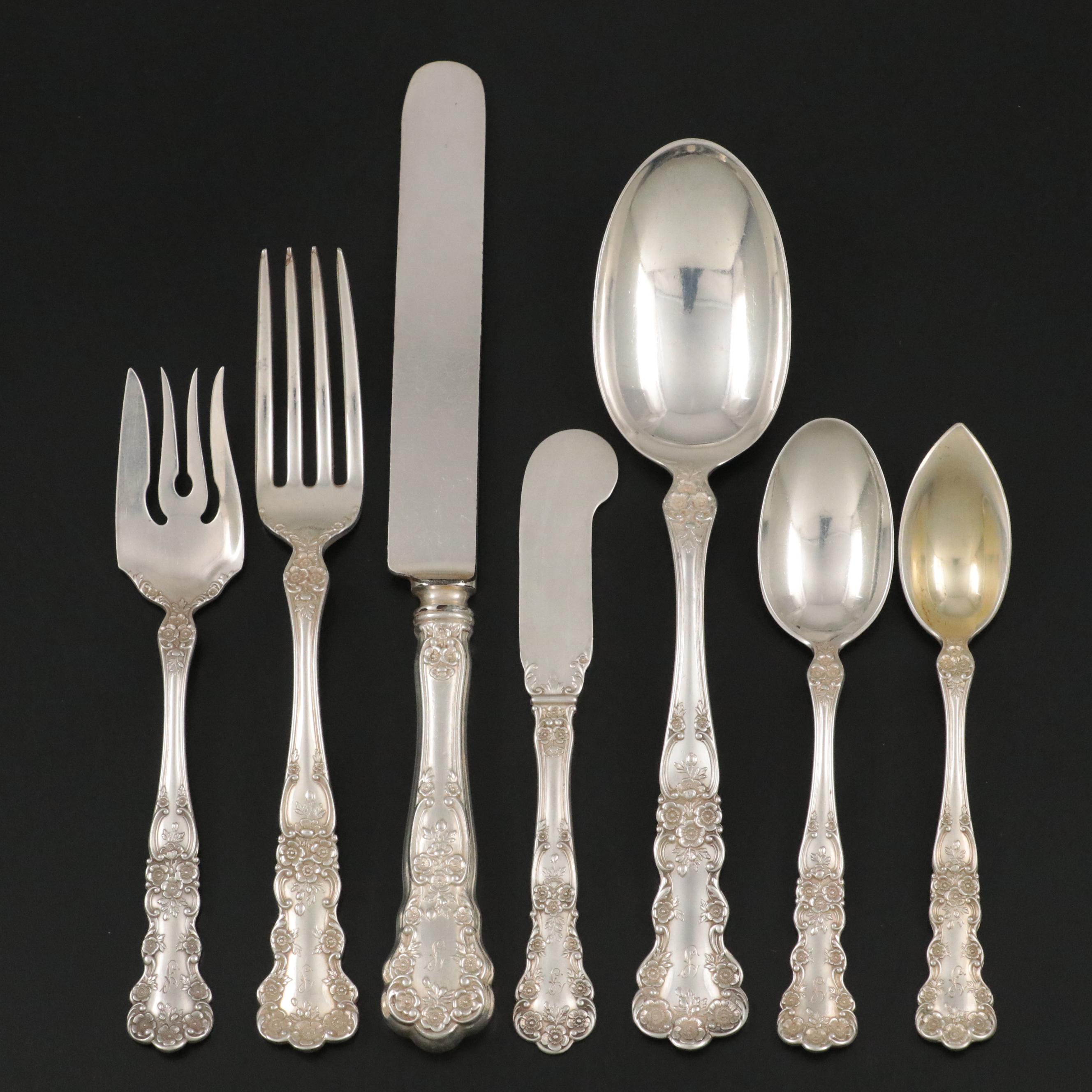 Gorham "Buttercup" Sterling Silver Flatware Set