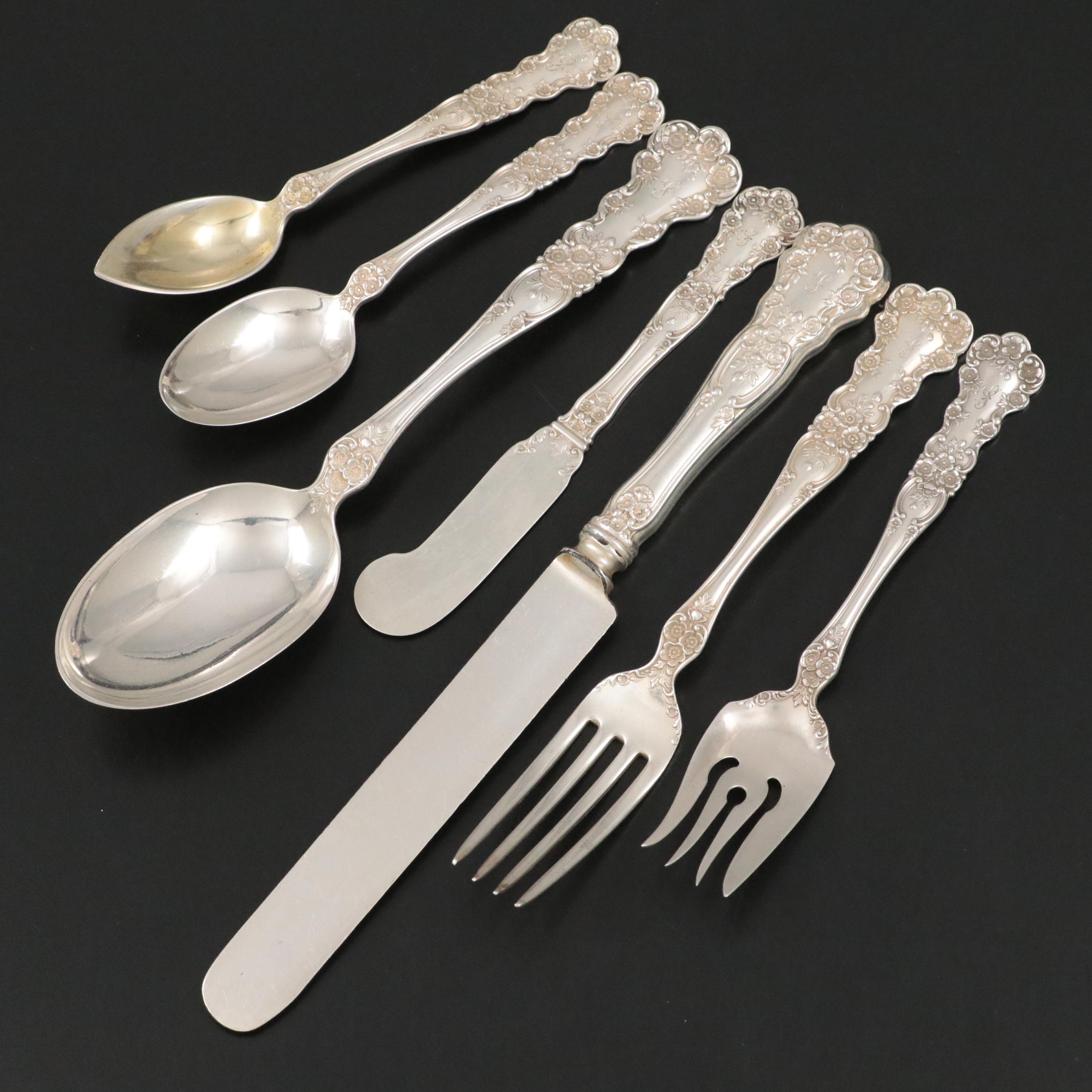 Gorham "Buttercup" Sterling Silver Flatware Set