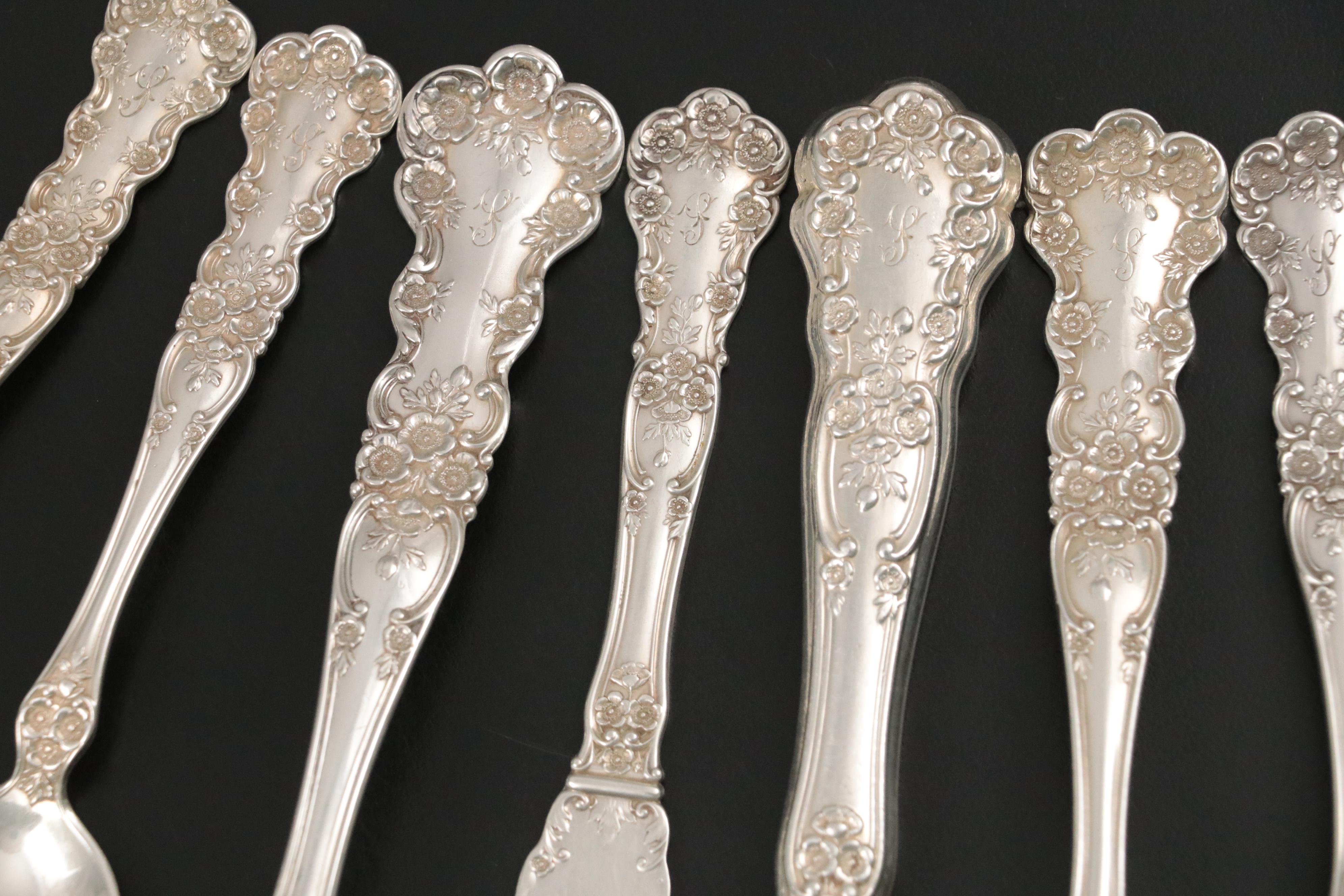 Gorham "Buttercup" Sterling Silver Flatware Set