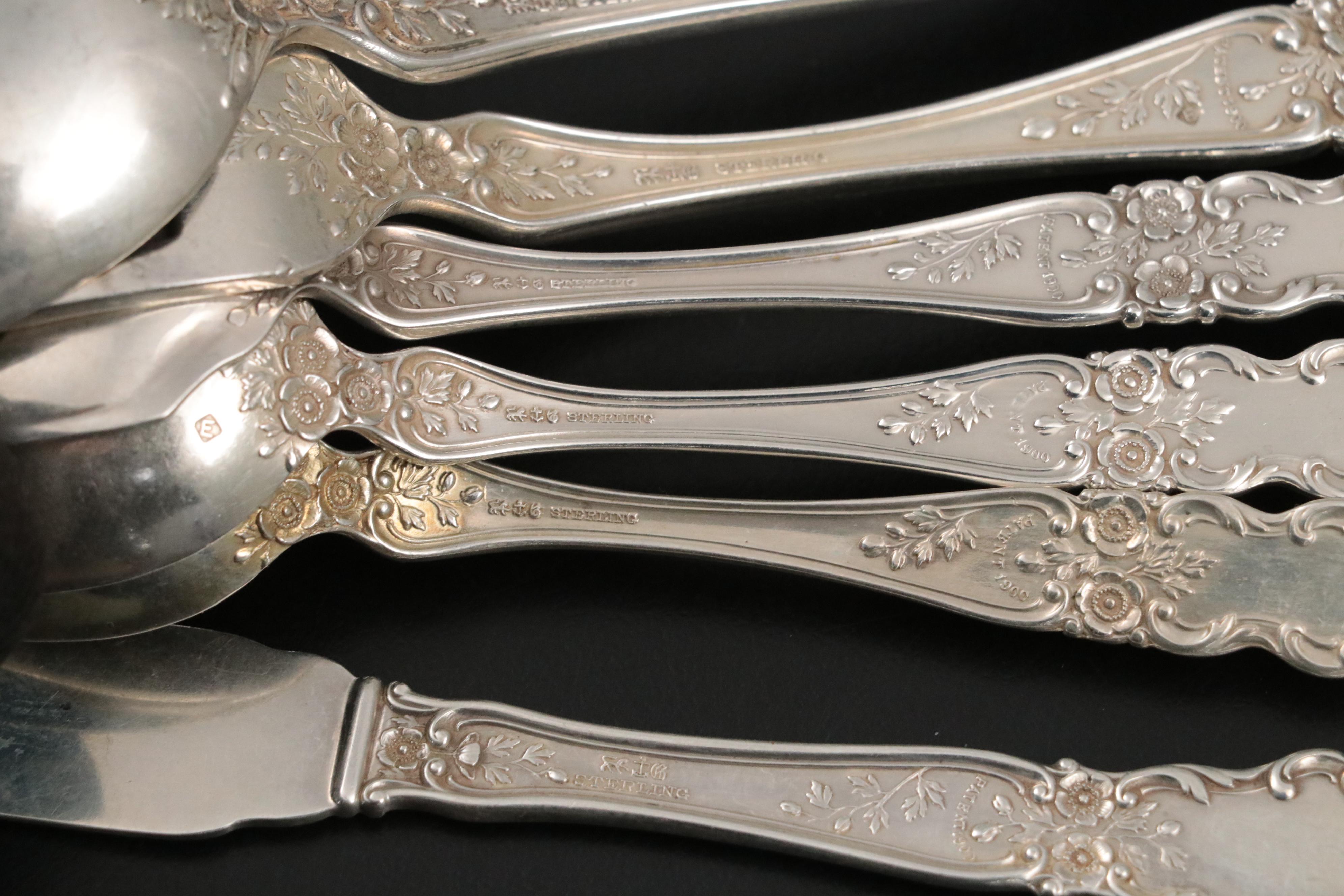 Gorham "Buttercup" Sterling Silver Flatware Set