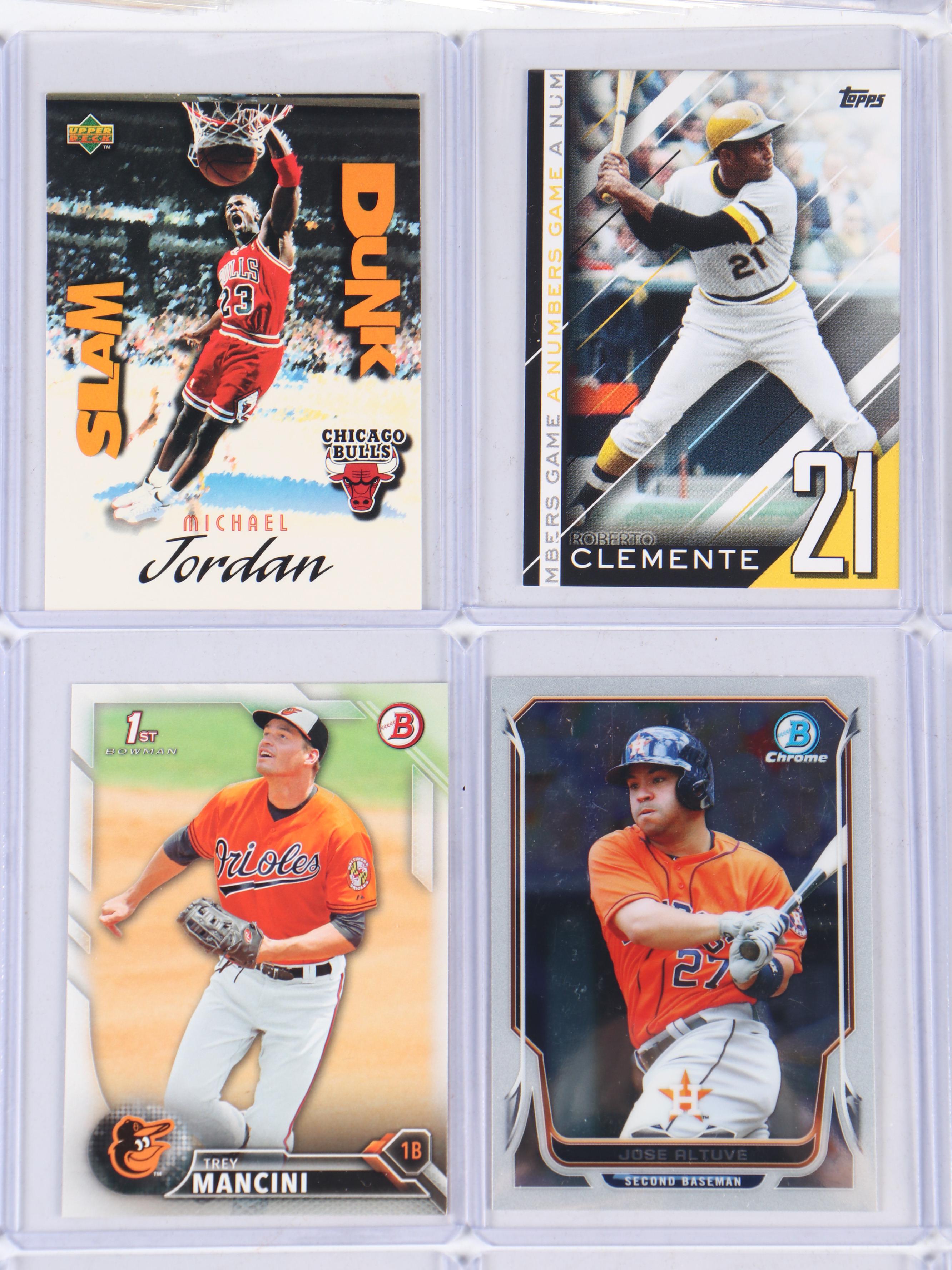 Prizm and Other Sports Cards with Tiger Woods, Michael Jordan, Ken Griffey Jr.