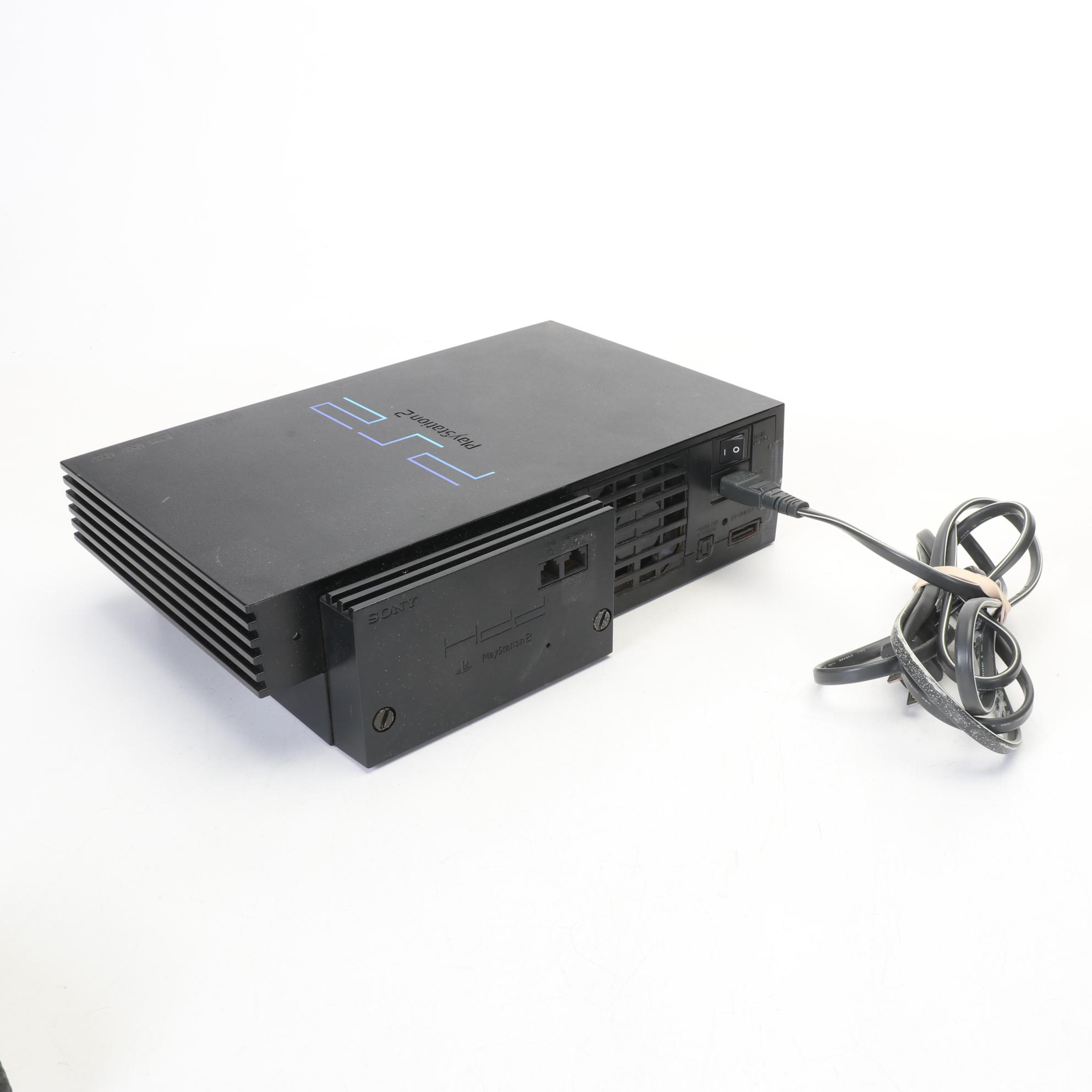 Playstation 2 & 3 With Batman Arkham City Edition Controller & More Controllers