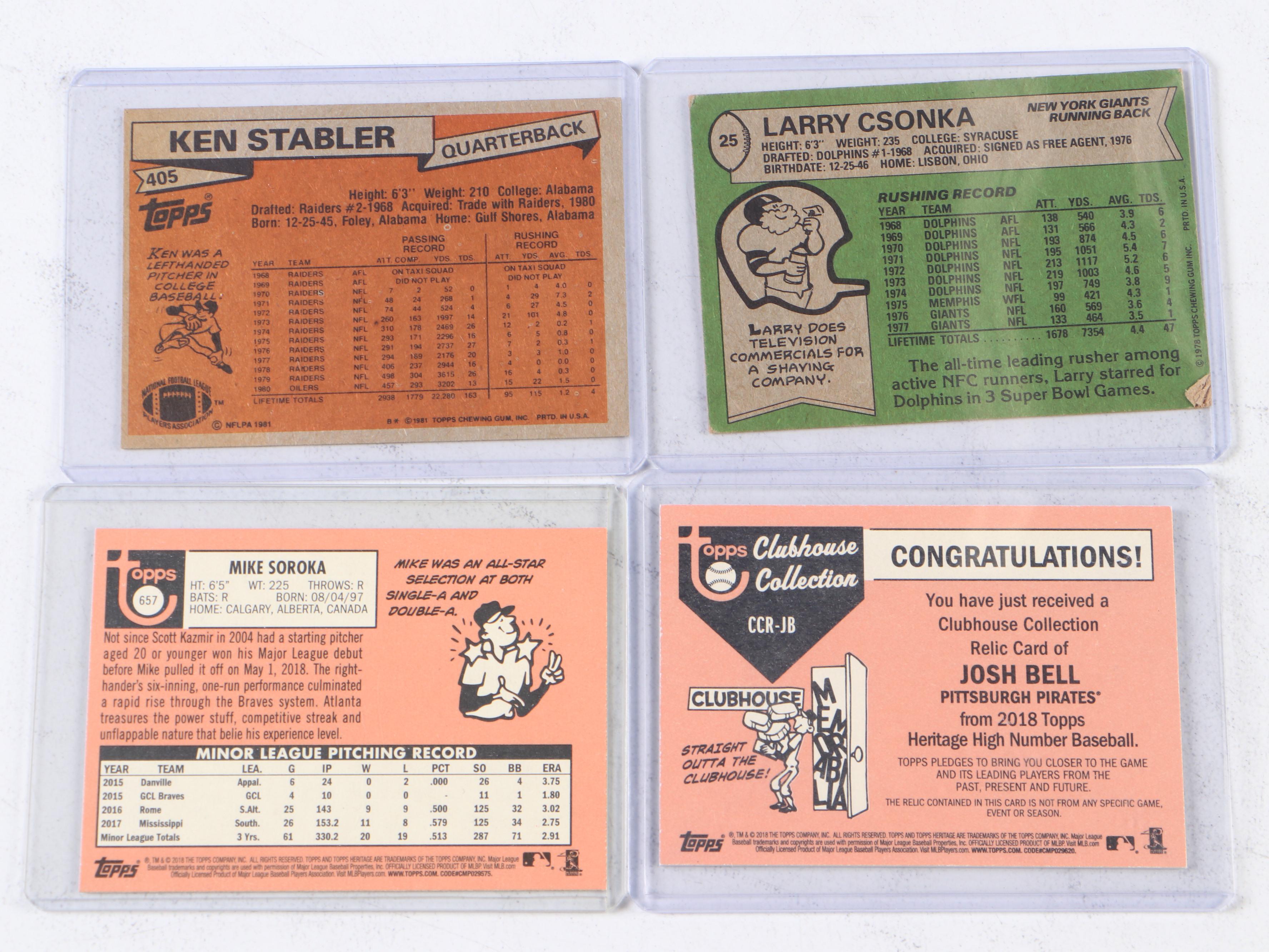 Mosaic and Other Sports Cards with Tiger Woods, Walter Payton, and Bryce Harper