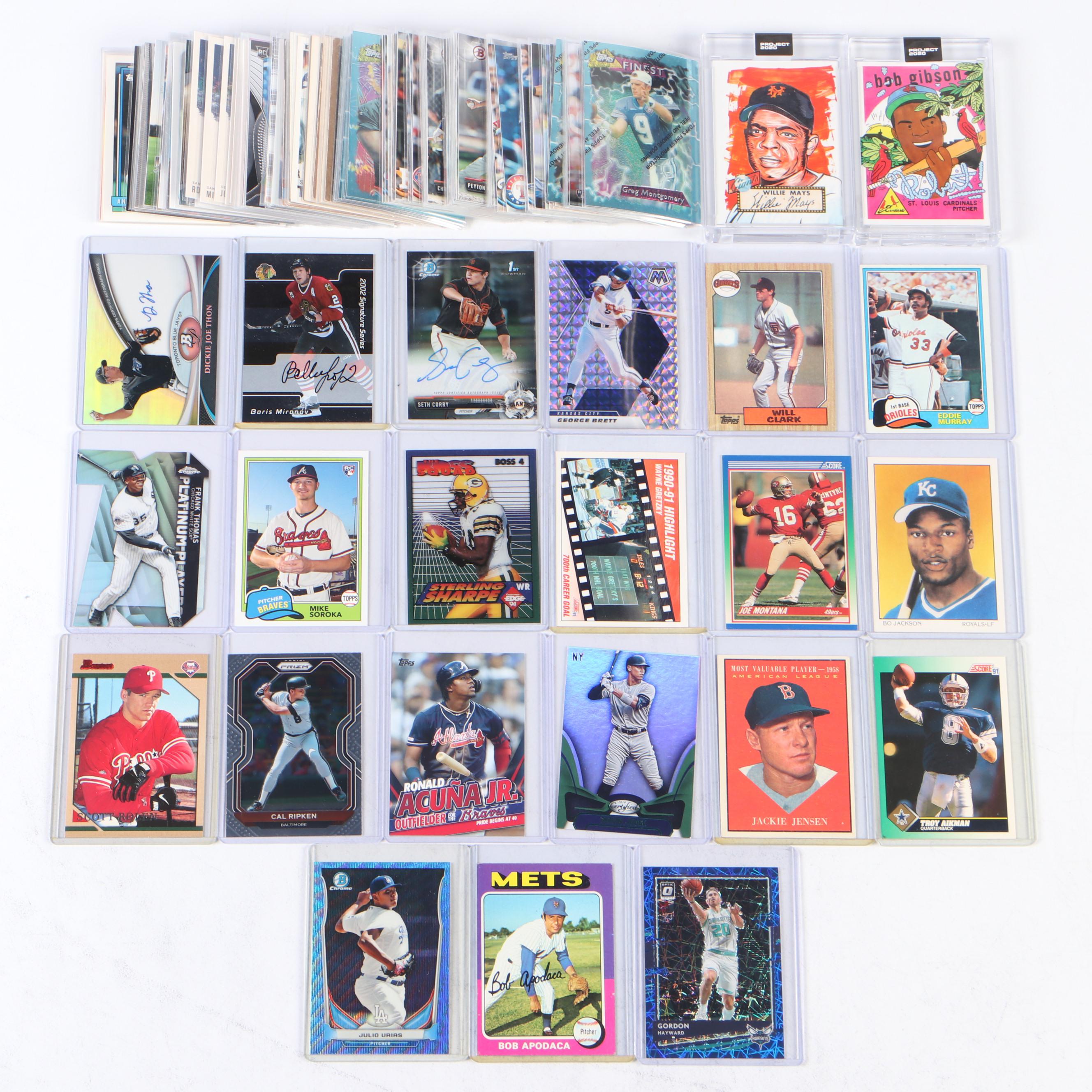 Prizm and Other Sports Cards with Aaron Judge, Ronald Acuna Jr., Cal Ripken Jr.