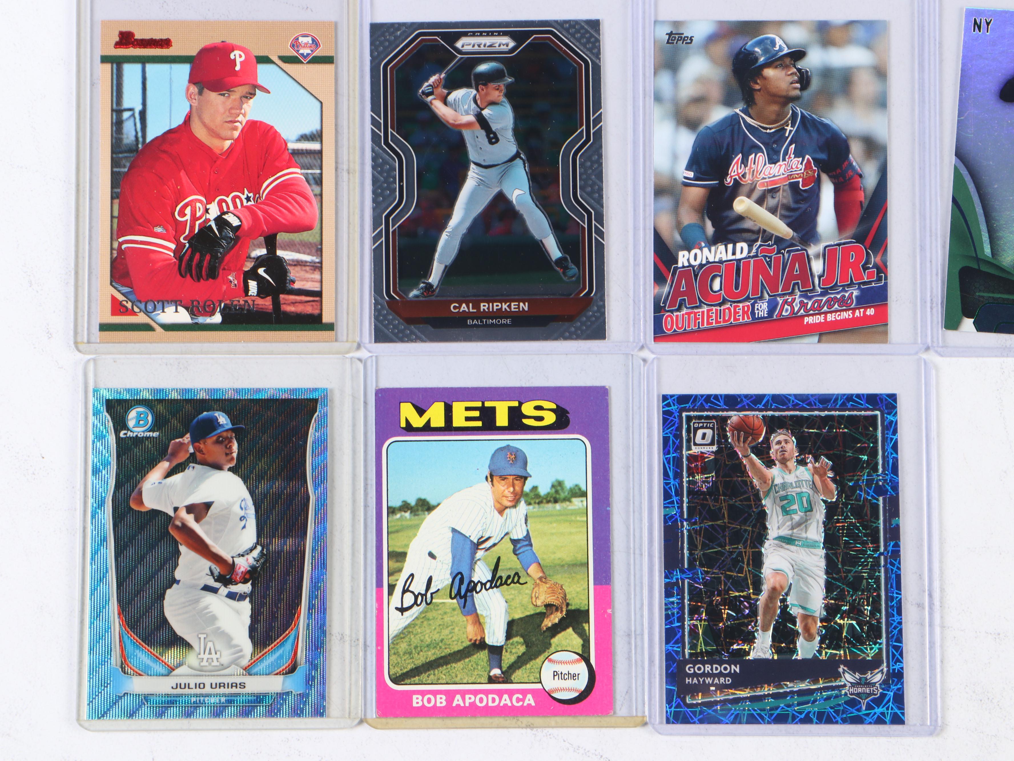 Prizm and Other Sports Cards with Aaron Judge, Ronald Acuna Jr., Cal Ripken Jr.