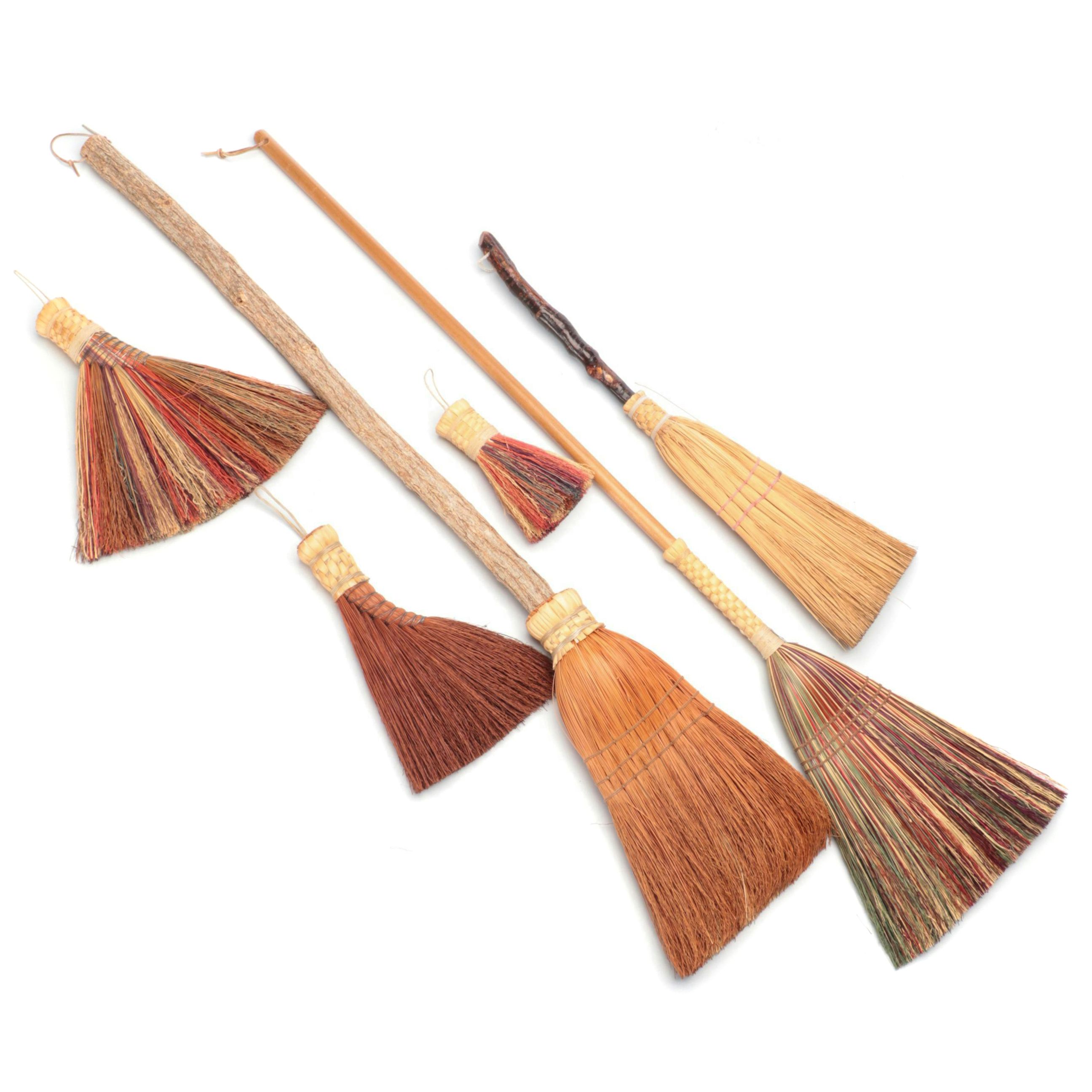 Fireplace Whisk Brooms with Other Wood Handled Straw Brooms EBTH