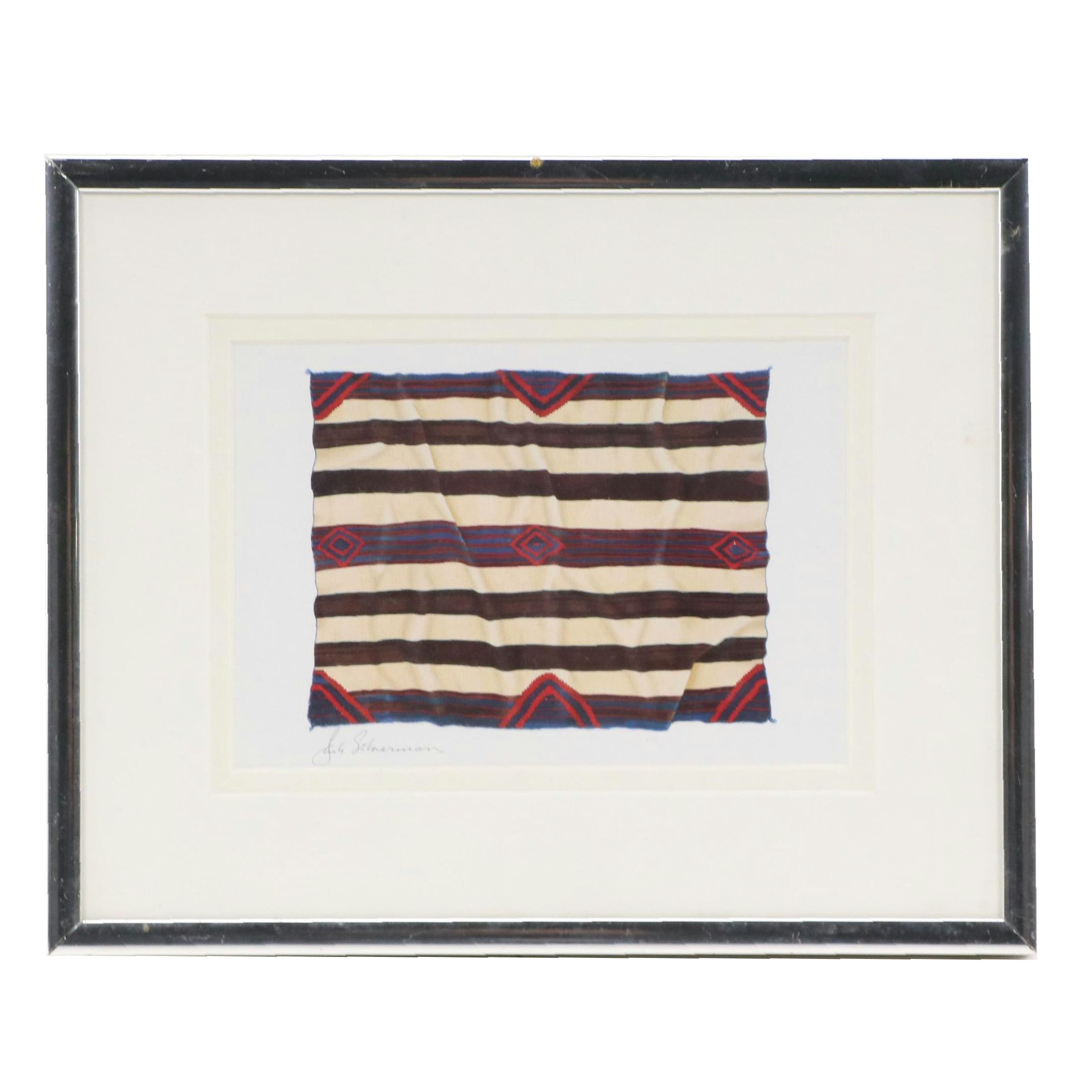 Lithograph Print After Jack Silverman "Classic Navajo Third Phase Chief