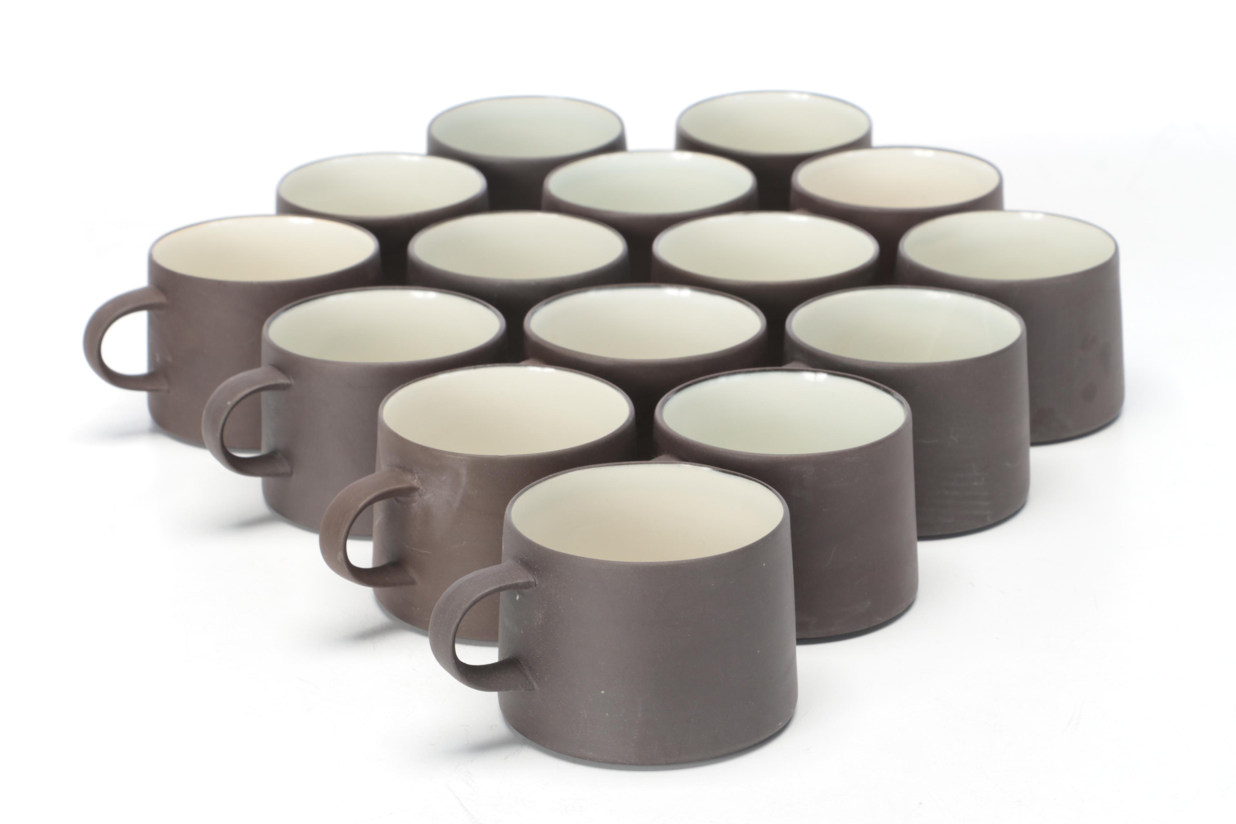 Dansk "Flamestone Smooth Brown" Matte Ceramic Dinnerware, 1950–1985