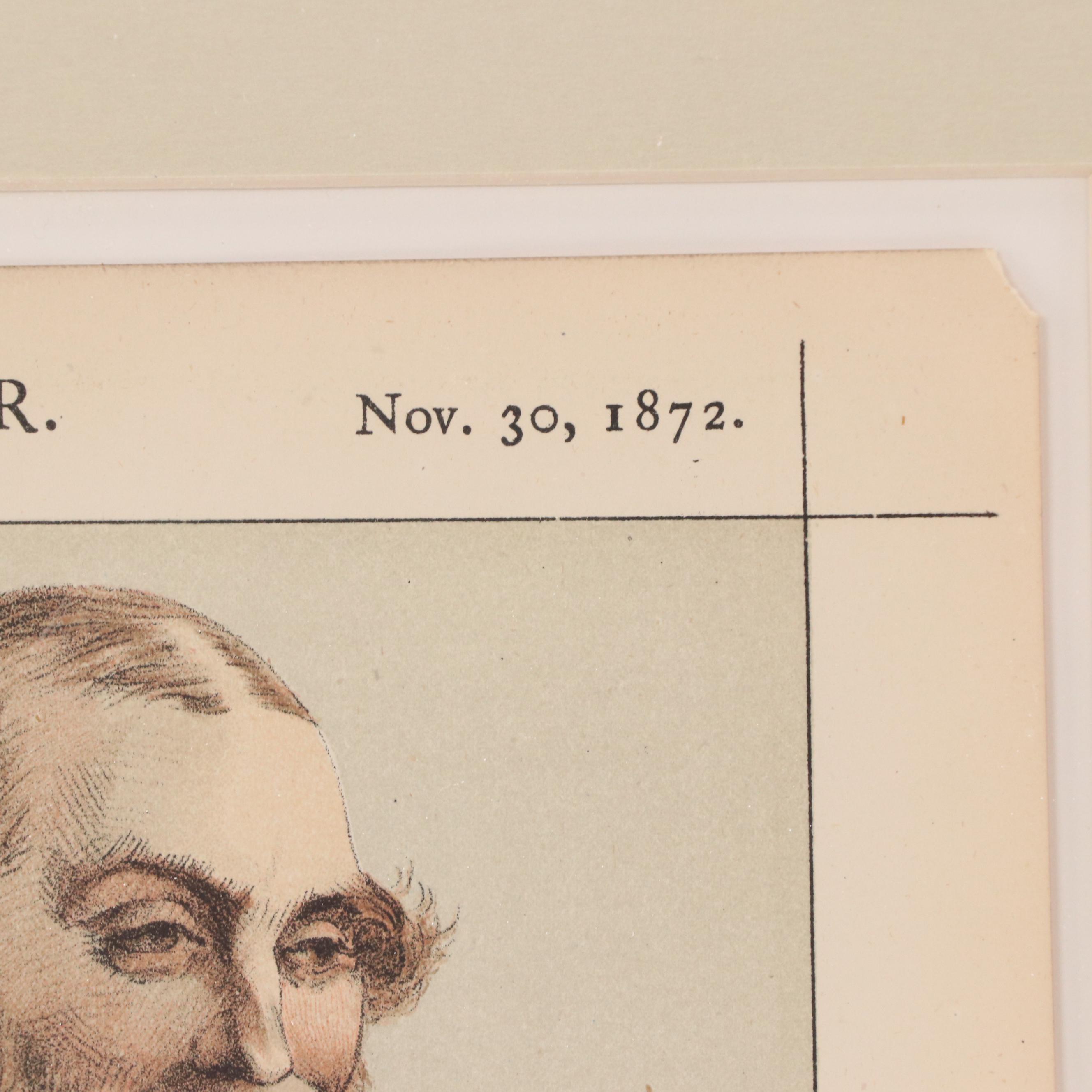 Vanity Fair Lithographs "Statesmen" Series, 1870s