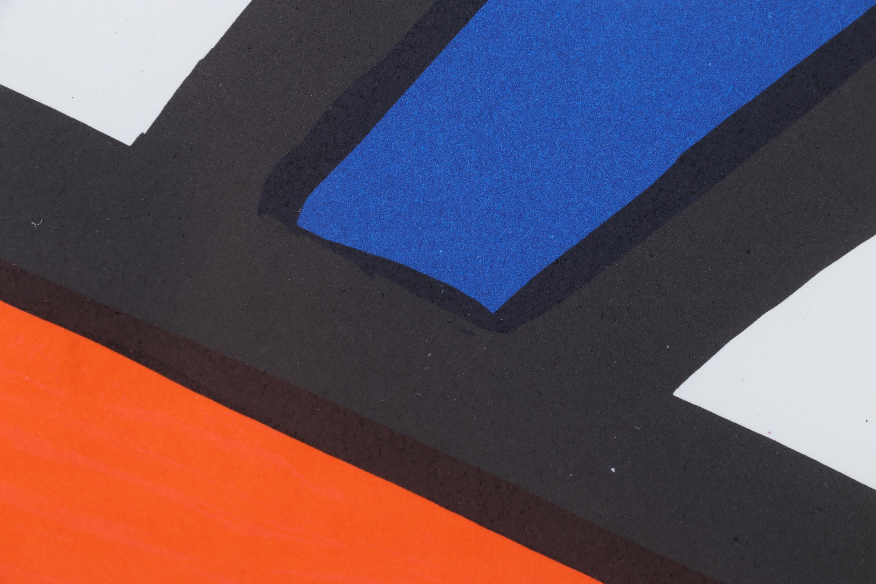 Alexander Calder Abstract Color Lithograph from Derrière le Miroir, 1968