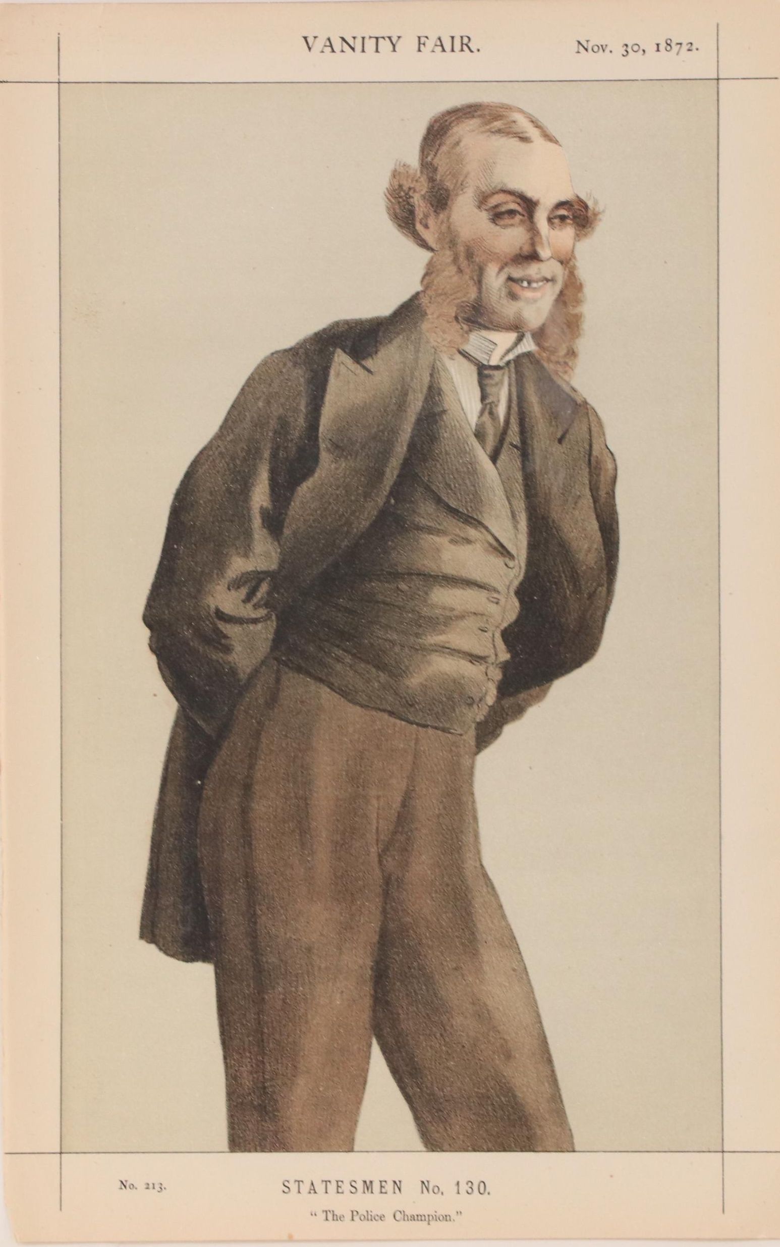 Vanity Fair Lithographs "Statesmen" Series, 1870s