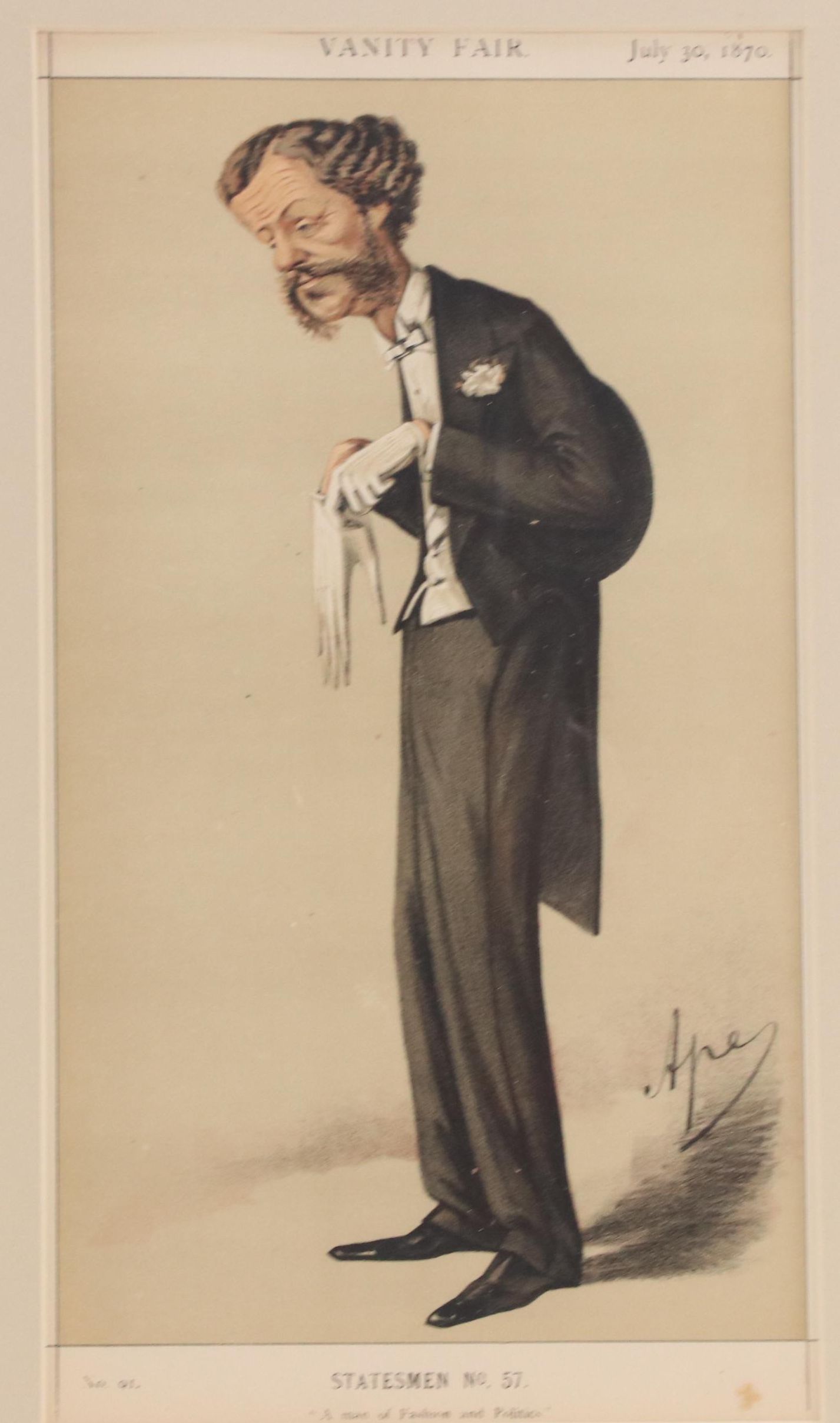 Vanity Fair Lithographs "Statesmen" Series, 1870s