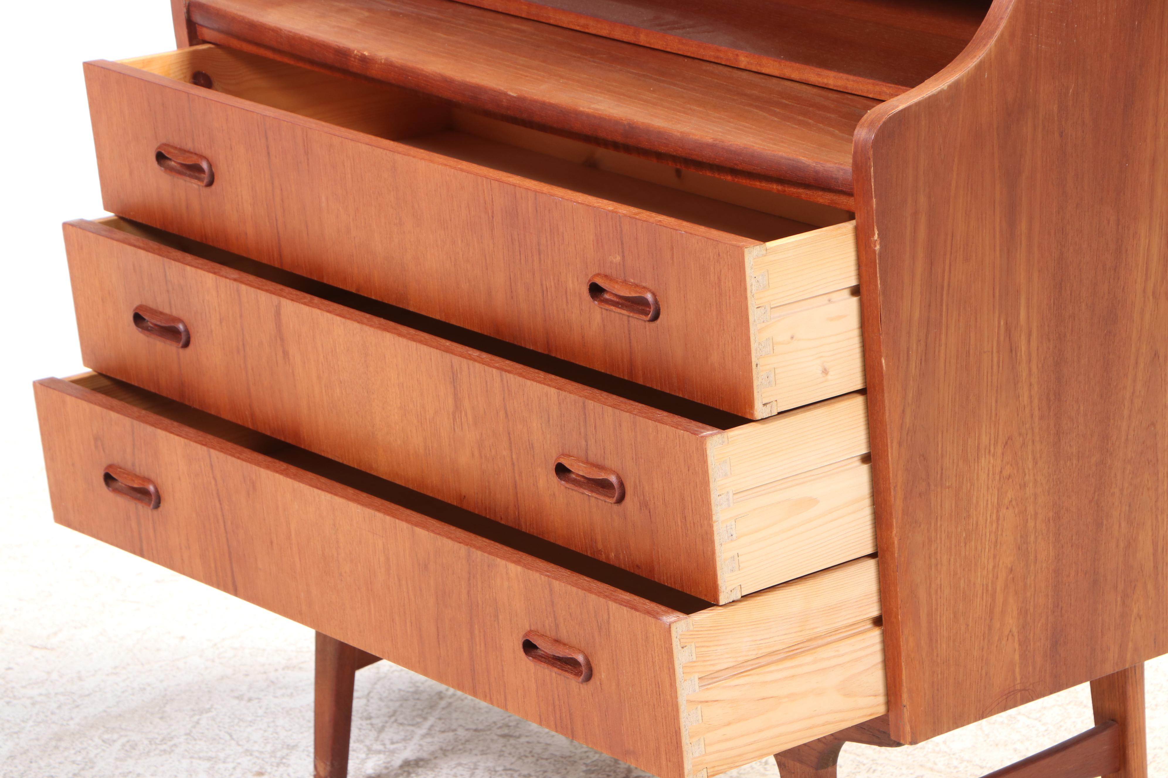 Danish Modern Teak Secretary, Circa 1960