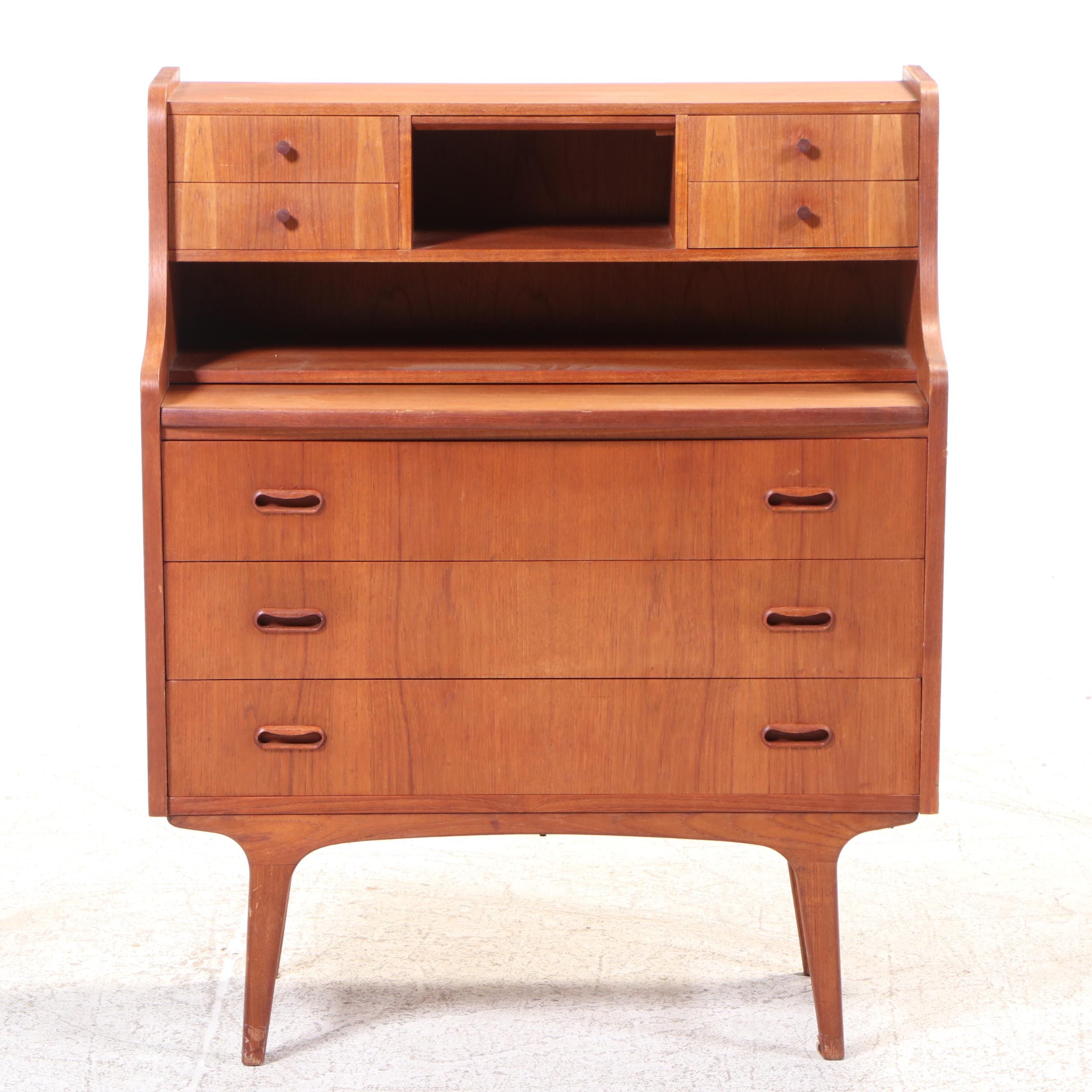 Danish Modern Teak Secretary, Circa 1960