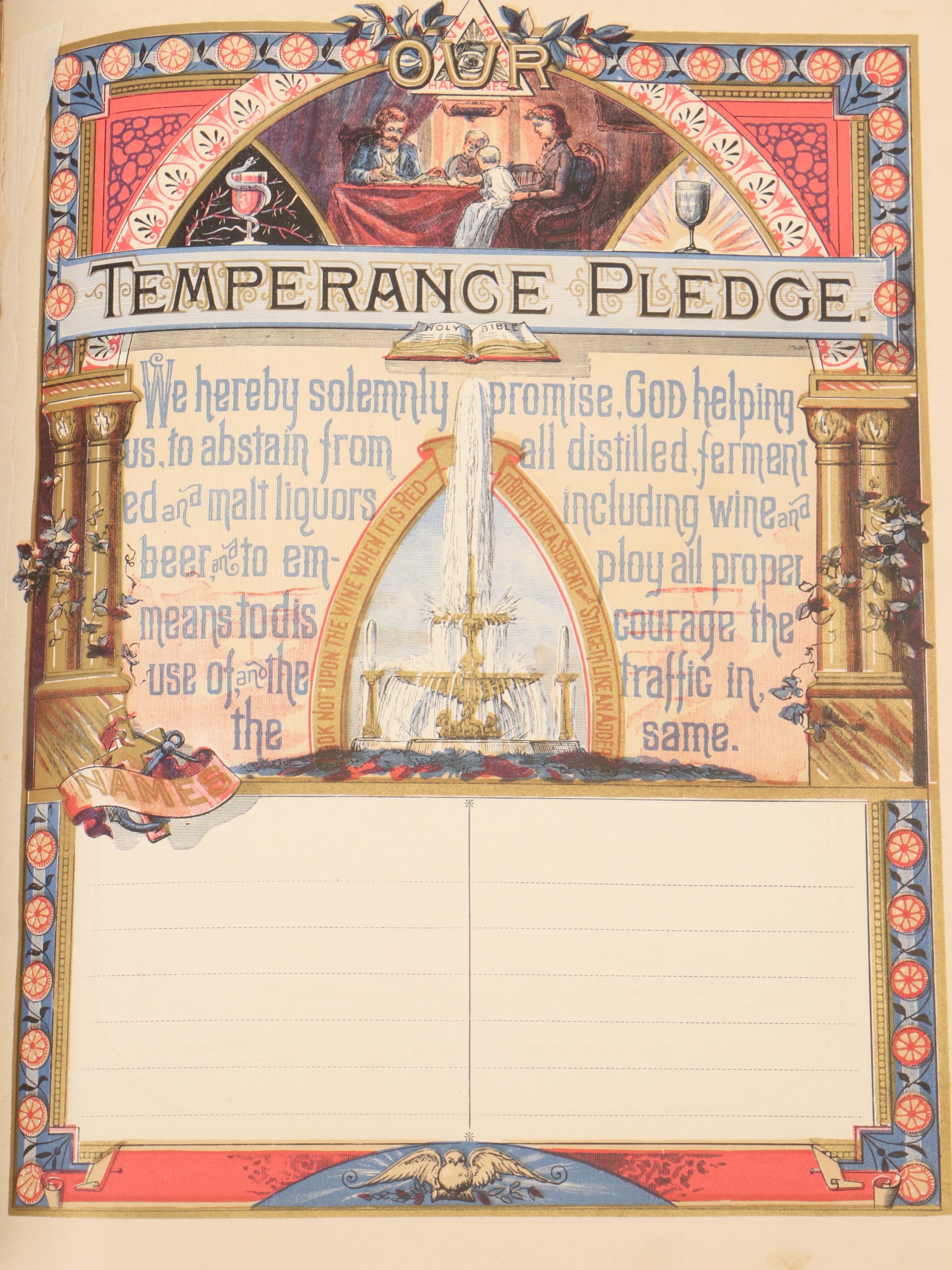 Illustrated Leather Bound Parallel-Column Edition Holy Bible, Late 19th Century