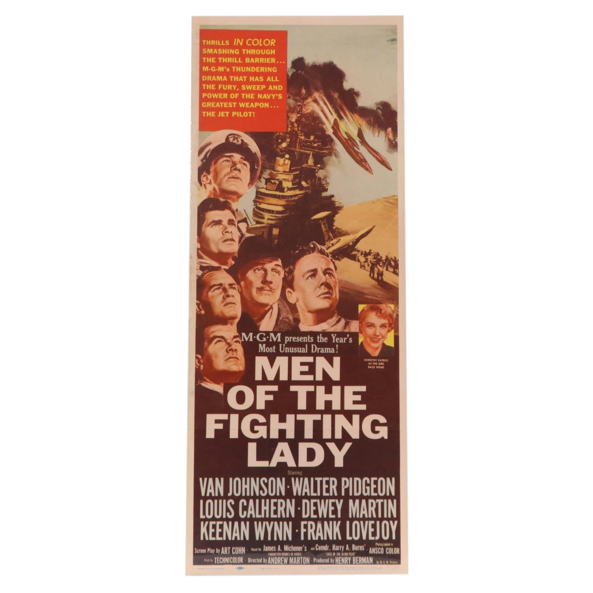 "Men of the Fighting Lady" Movie Poster, 1954