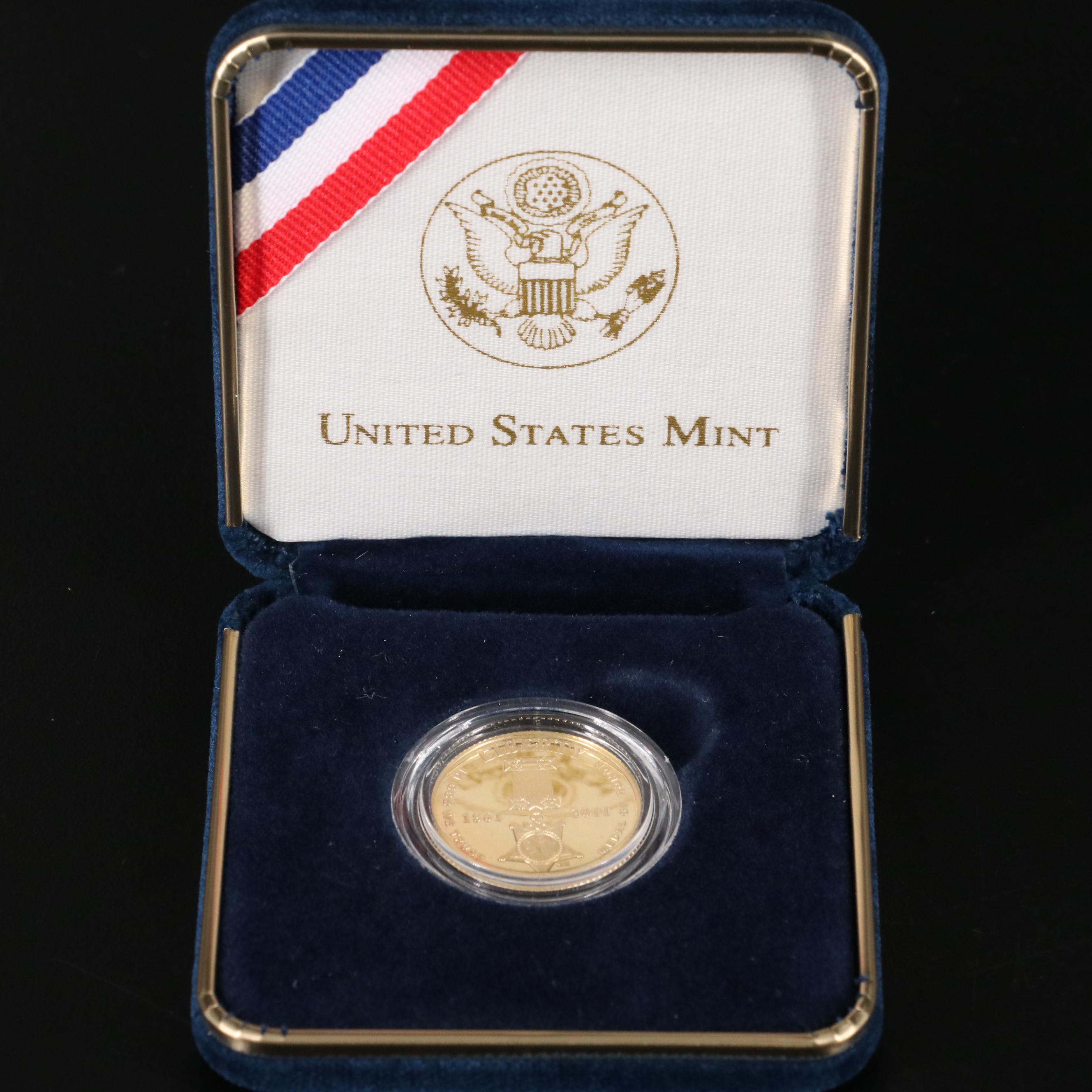 2011-W Medal of Honor $5 Gold Commemorative Proof Coin