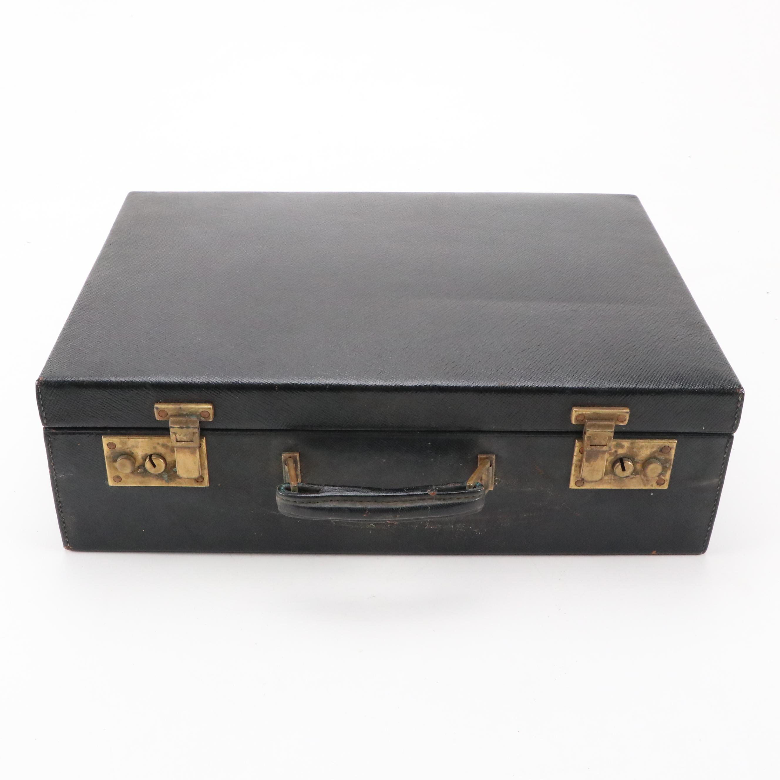 Gentlemen's Travel Toiletry Kit Leather Valise